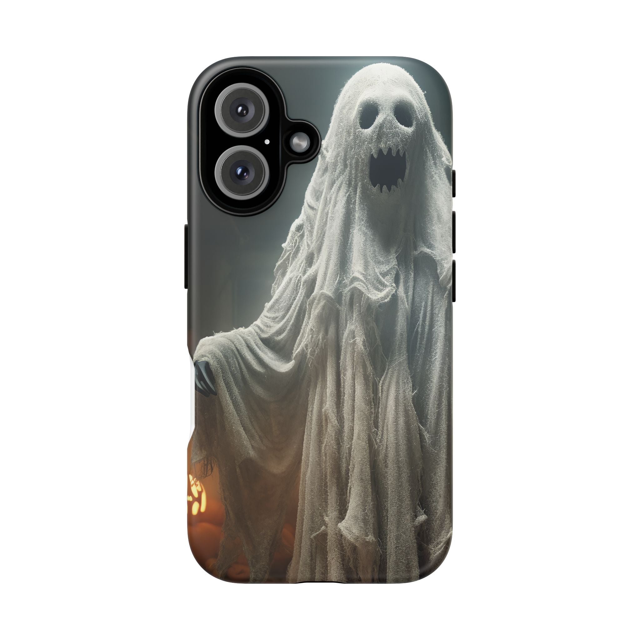 Spooky Ghost Hexagon Stone iPhone Case