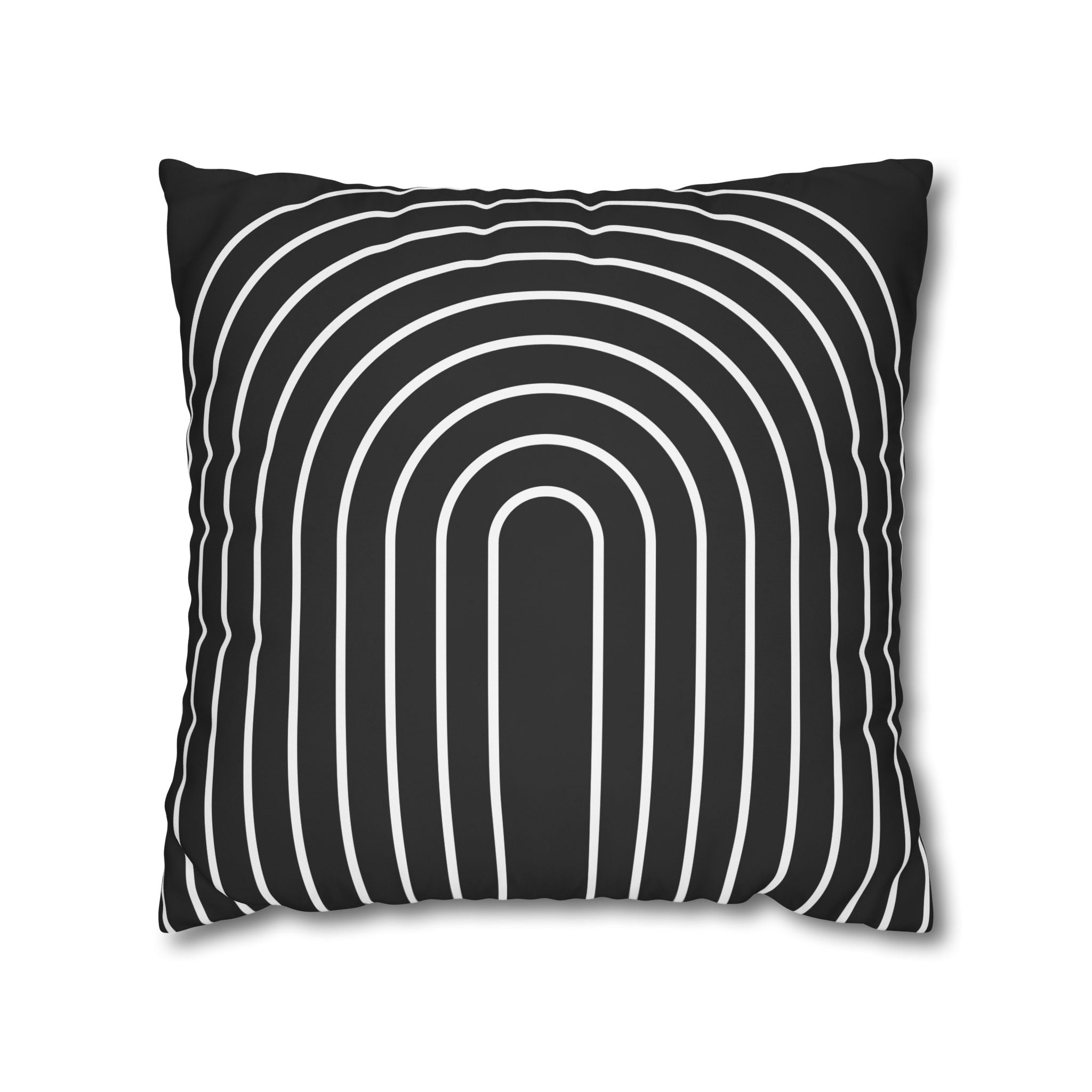 Minimalist Arch Pillowcase - Black & White