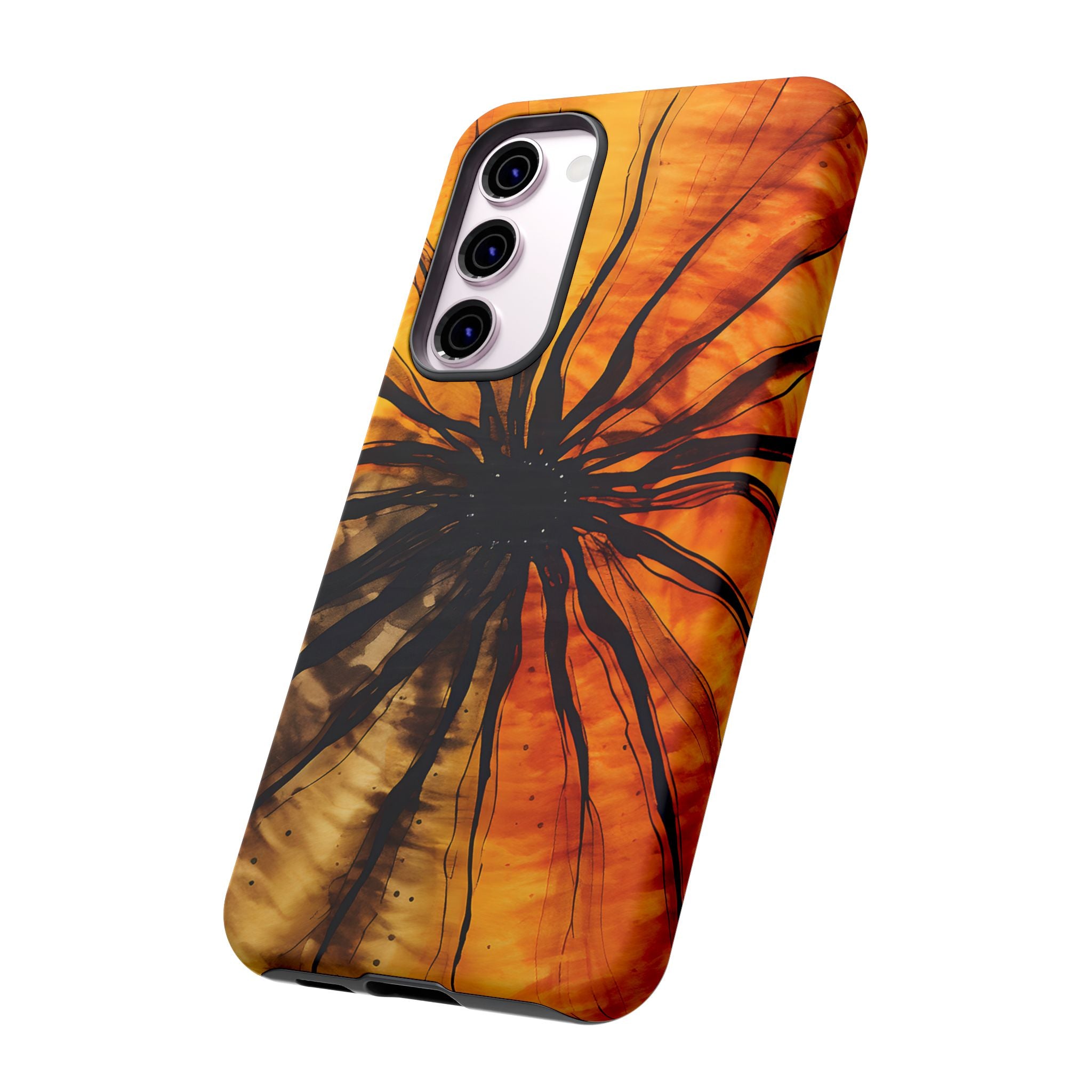 Fiery Sunburst Abstract Samsung Case