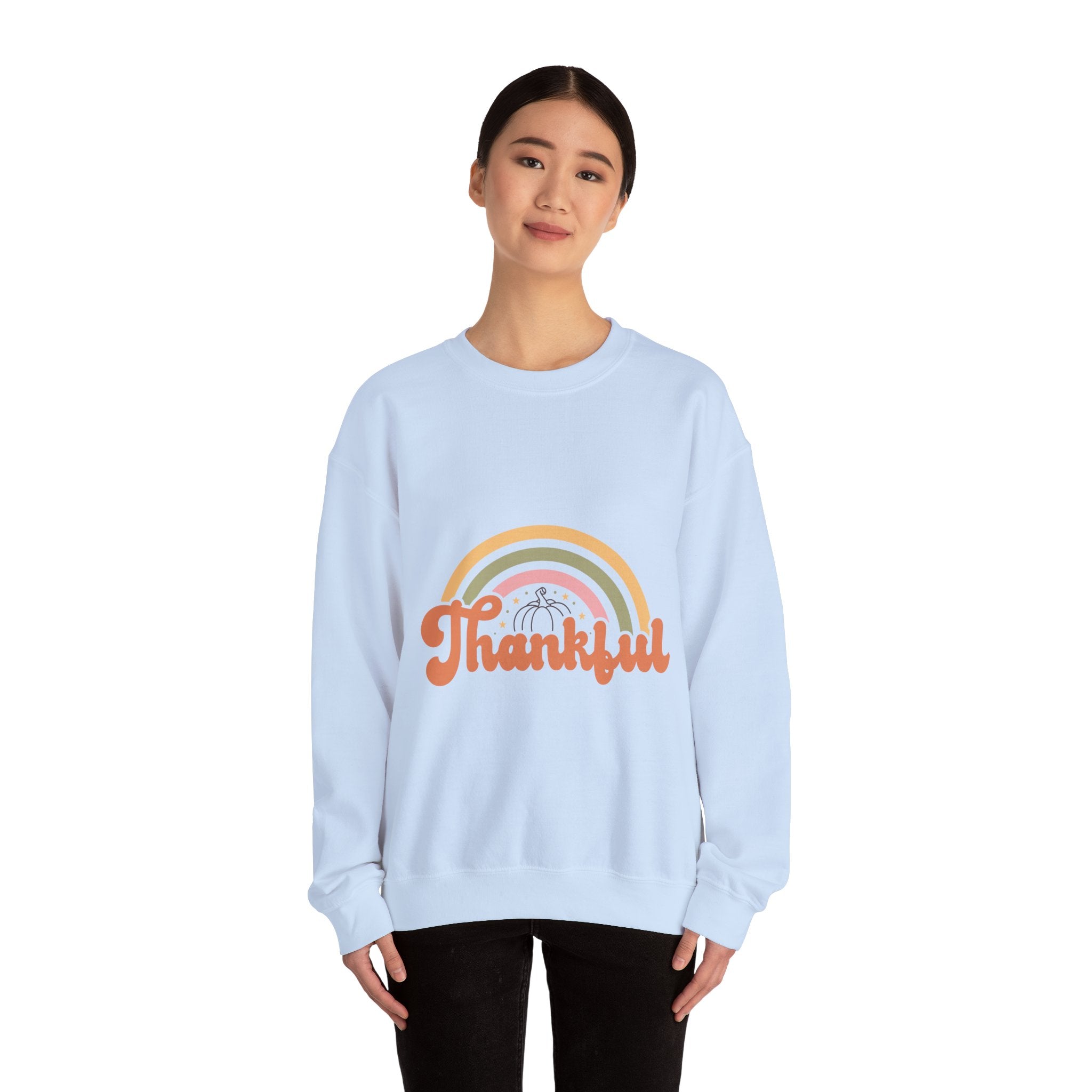 Retro Thankful Thanksgiving Sweatshirt