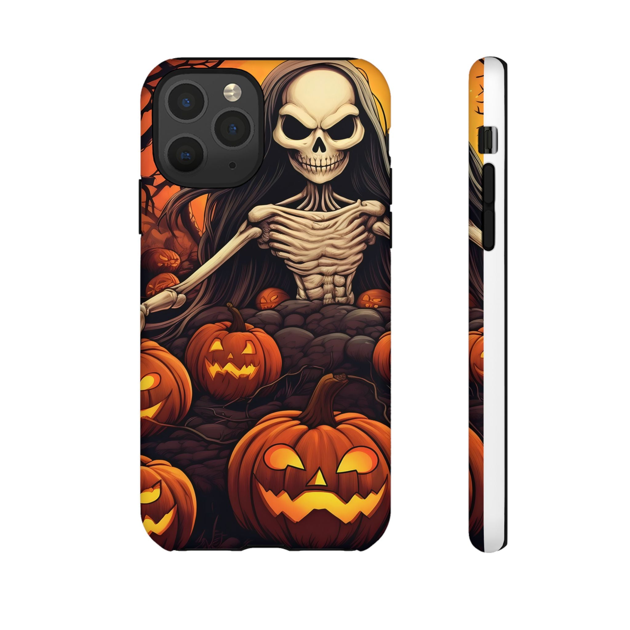 Spooky Skeleton Hexagon iPhone Case