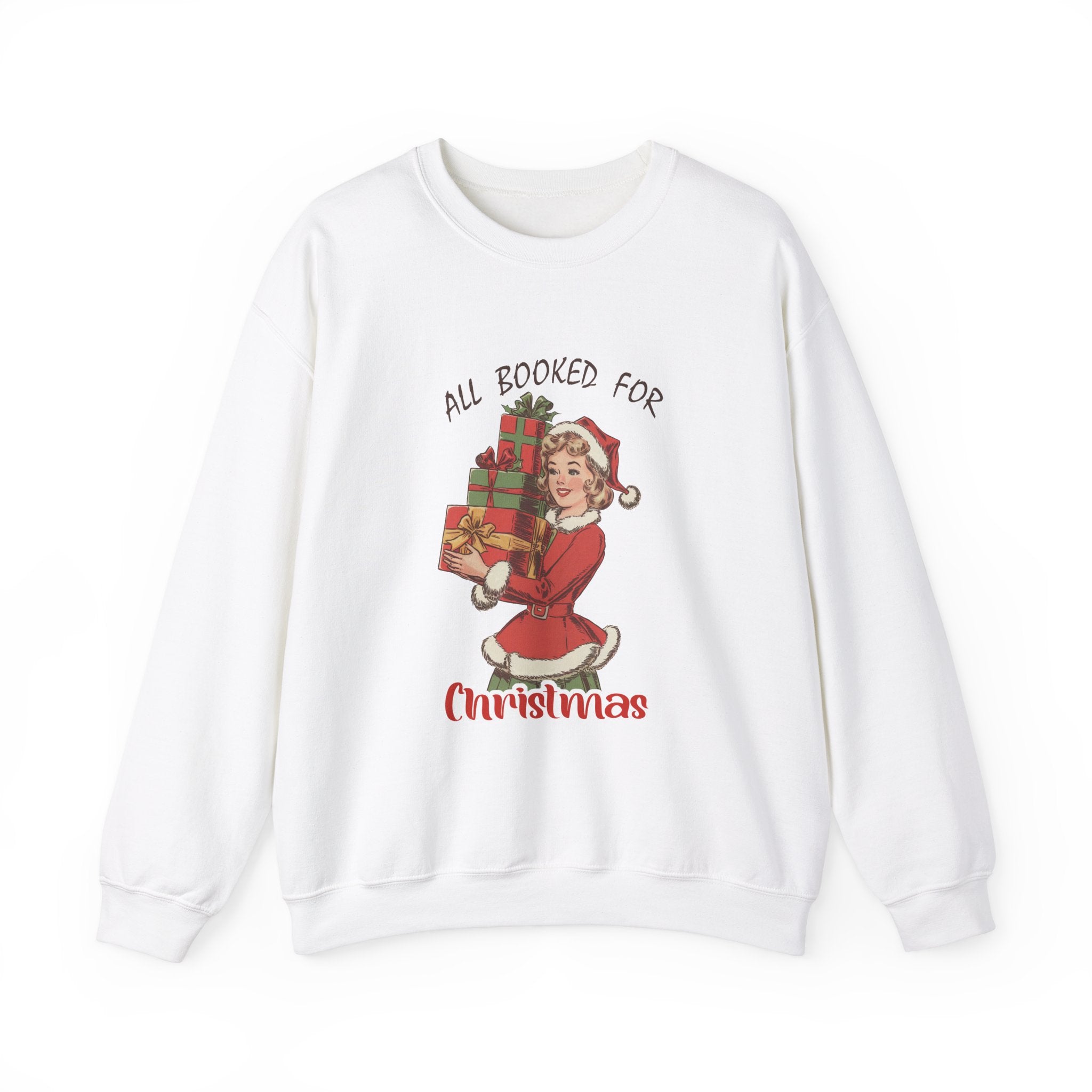 Vintage Santa Girl Christmas Sweatshirt