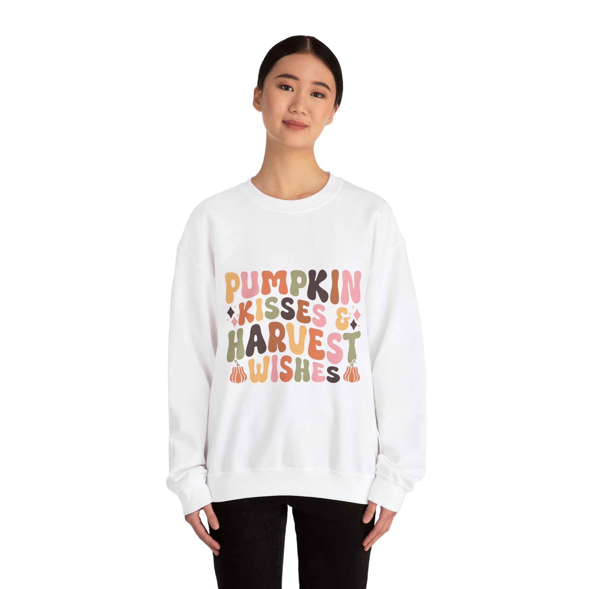 Pumpkin Kisses Harvest Wishes Sweatshirt