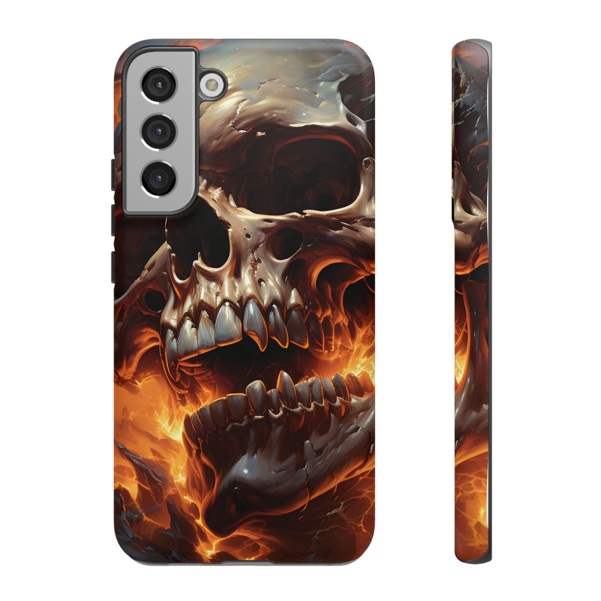 Fiery Skull Samsung Phone Case