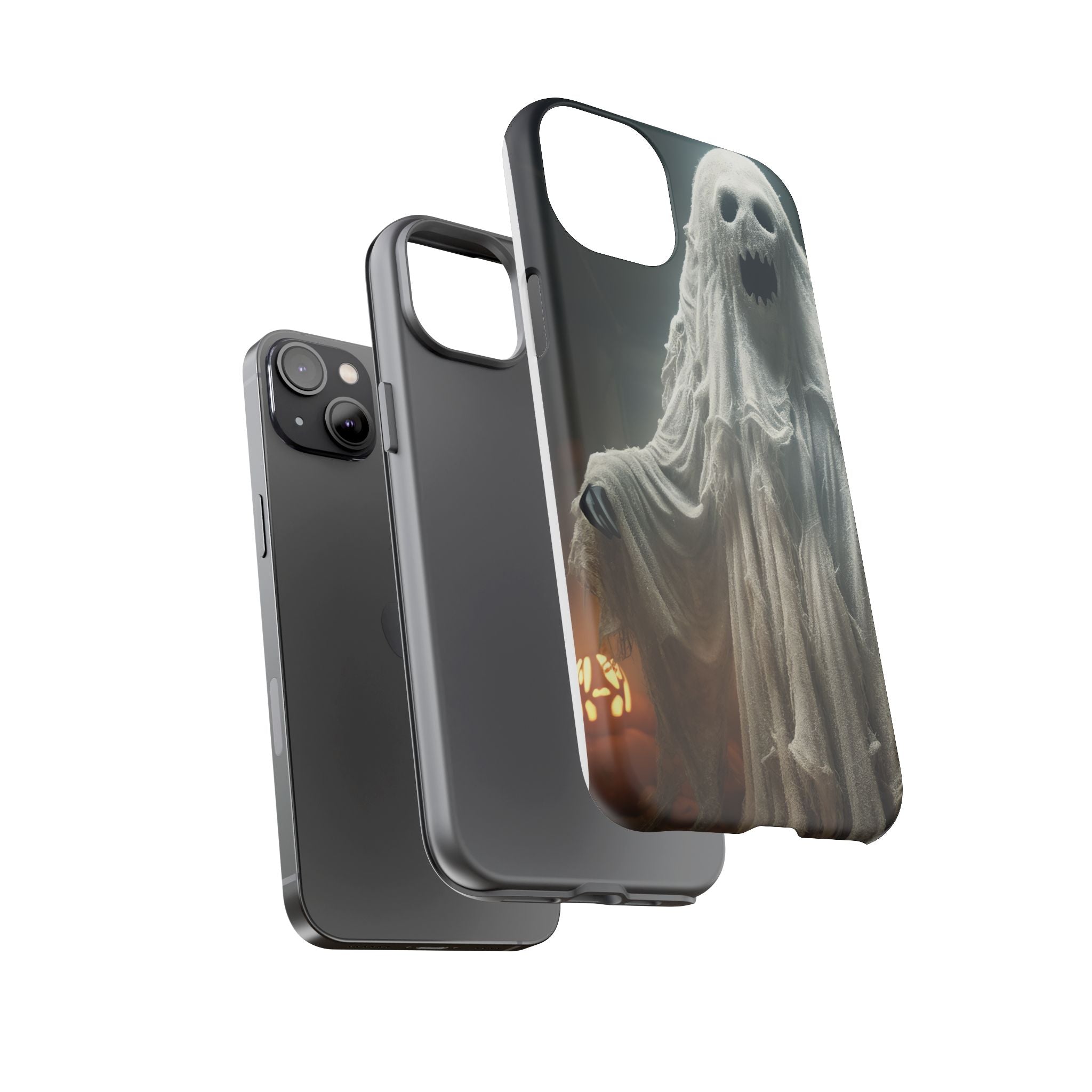 Spooky Ghost Hexagon Stone iPhone Case