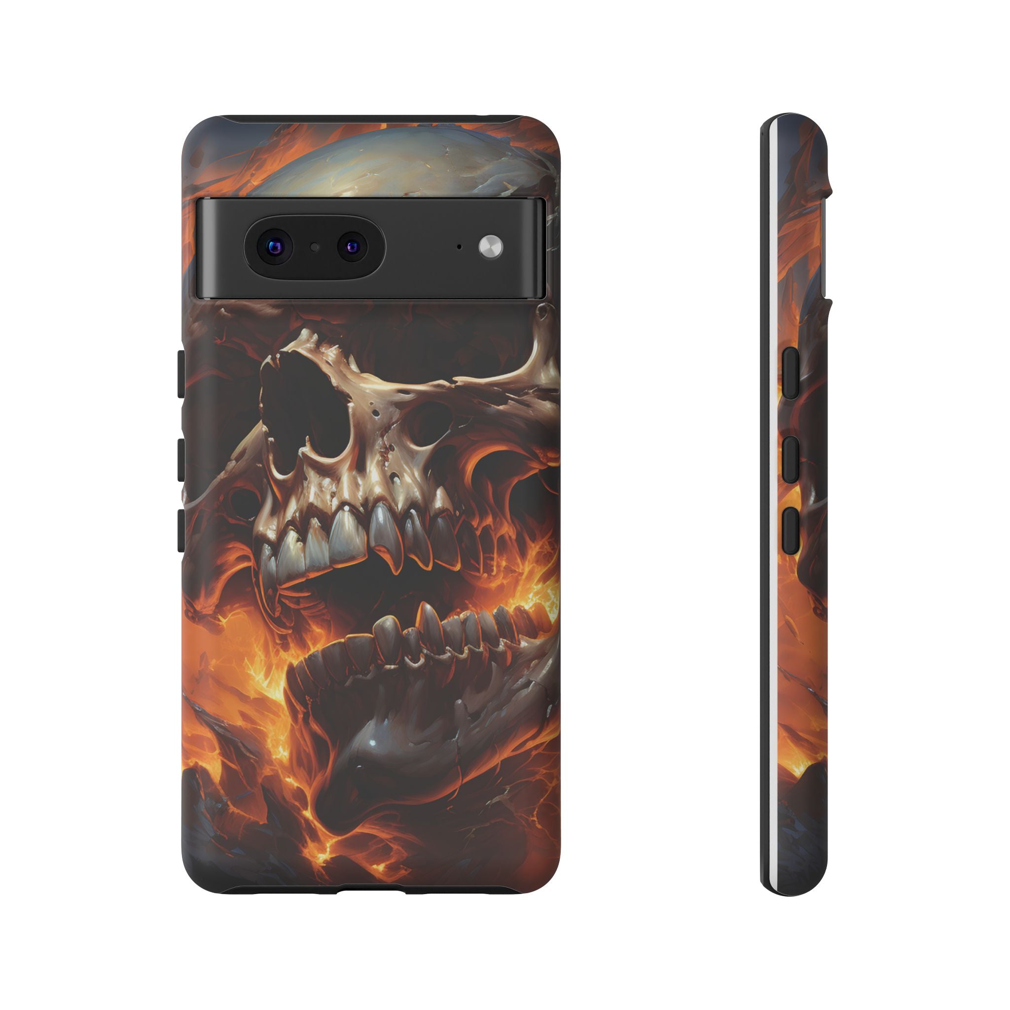 Fiery Skull Google Pixel Case (All Models)