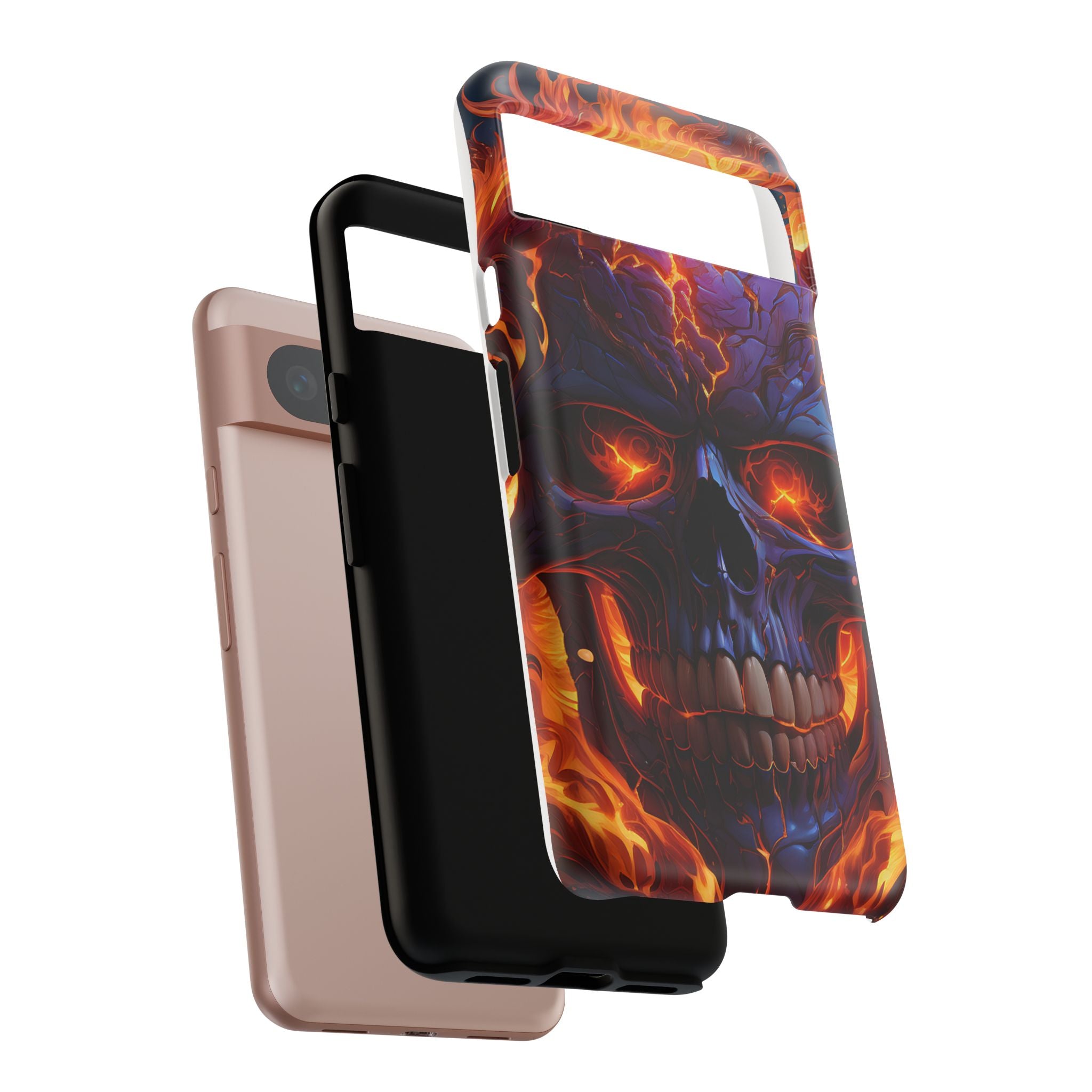 Fiery Skull Google Pixel Case (All Models)