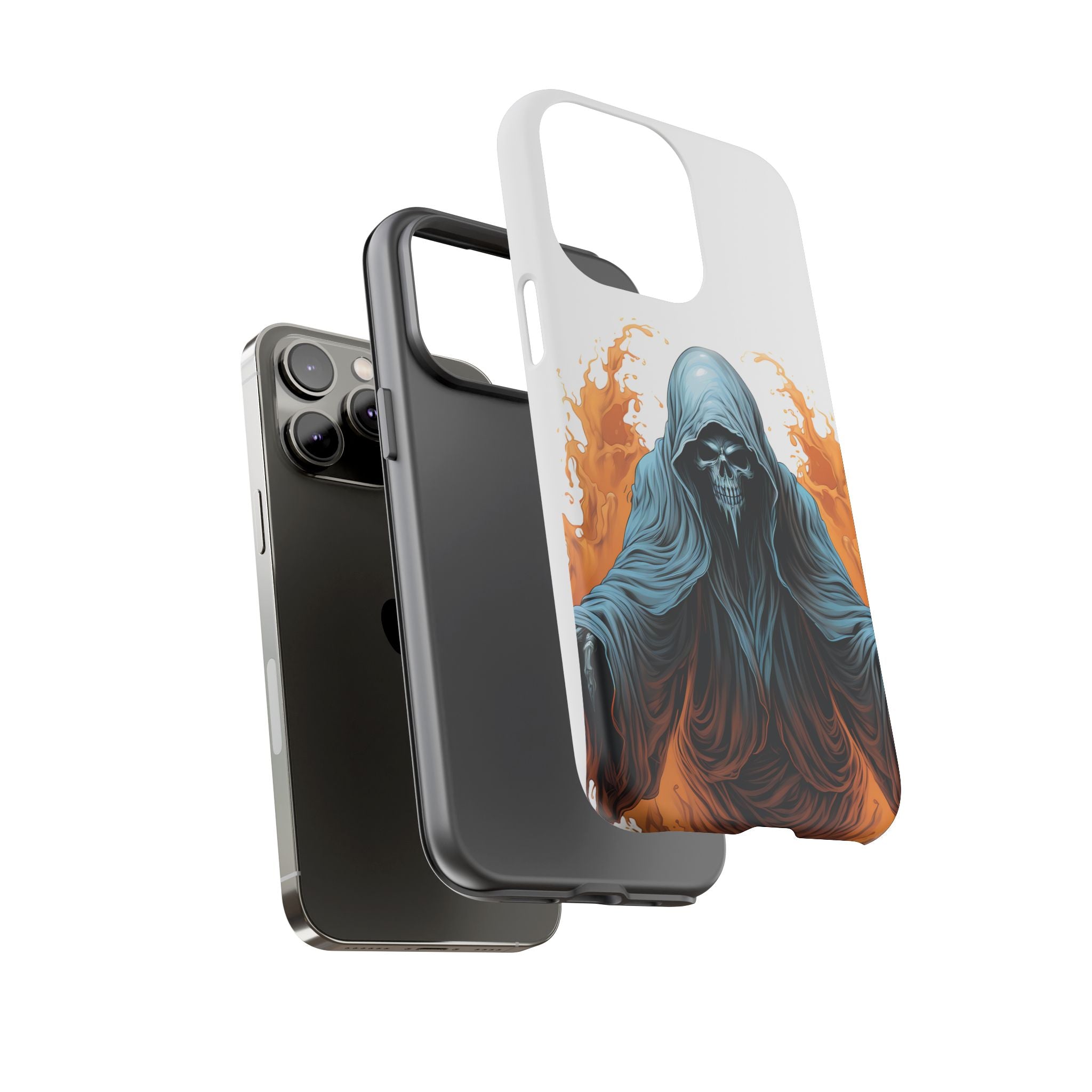 Grim Reaper Hexagon Stone iPhone Case