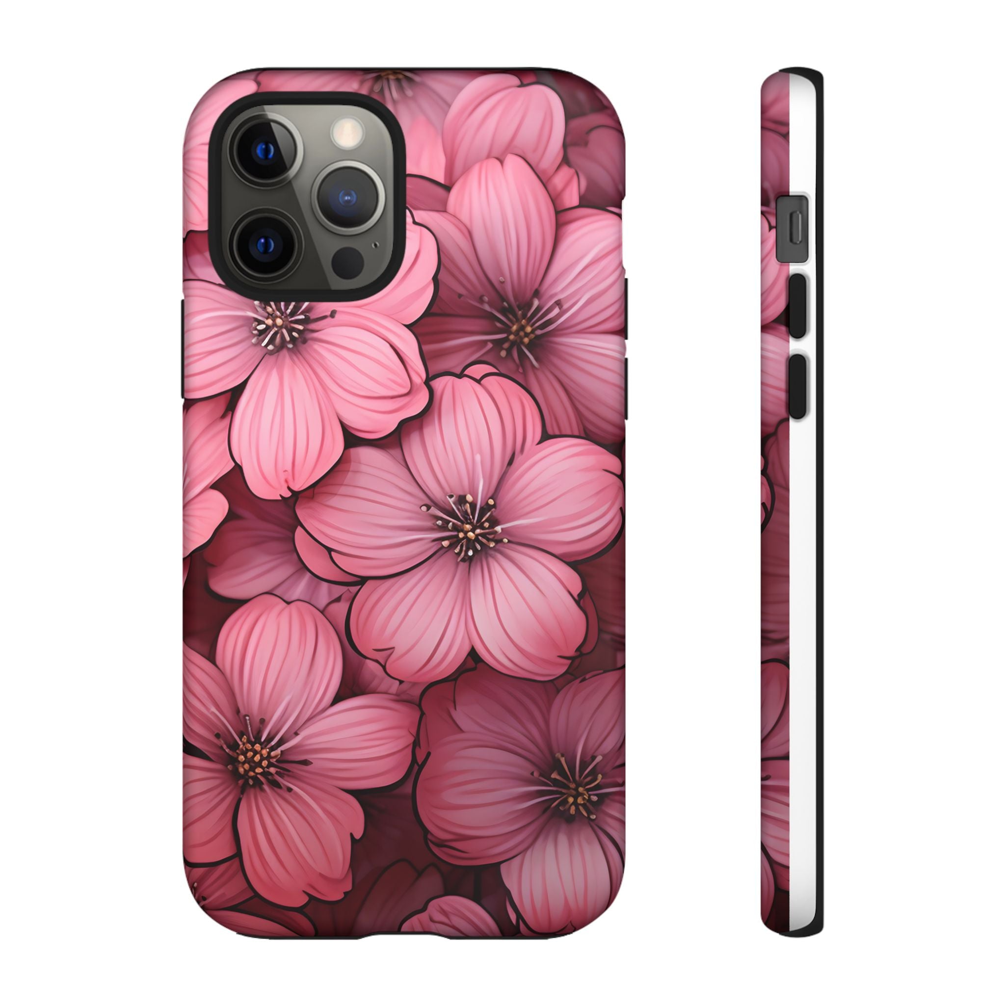 Pink Blossom Hexagon iPhone Case - Rugged