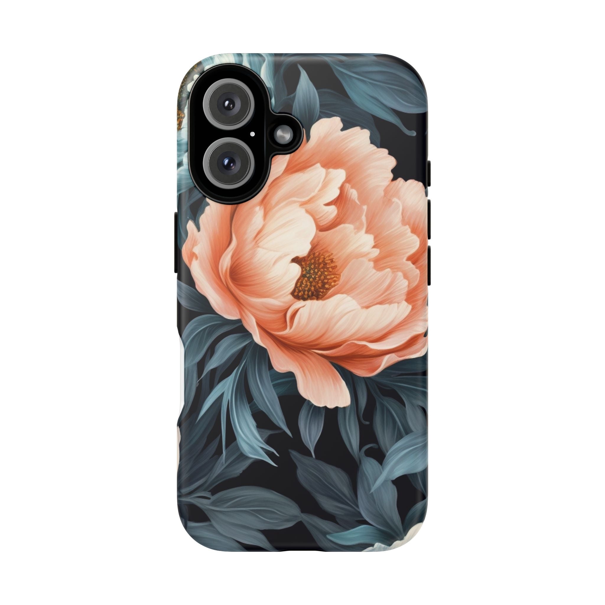 Moody Floral iPhone Case - Hexagon Stone