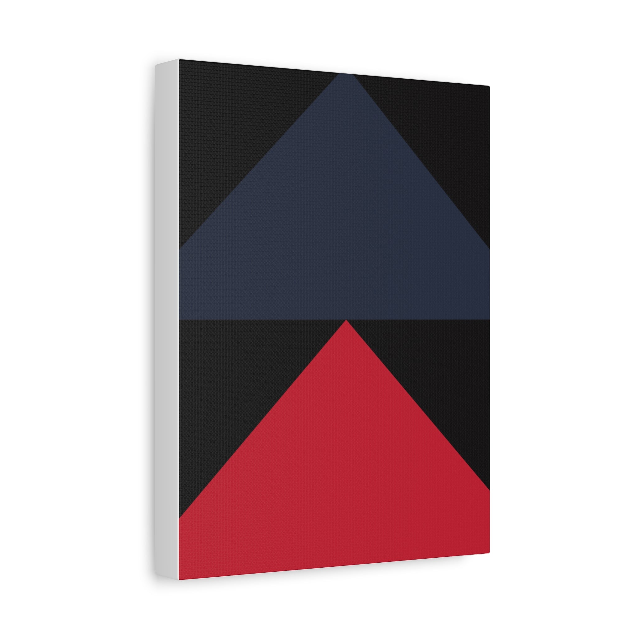 Geometric Triangles Matte Canvas Art