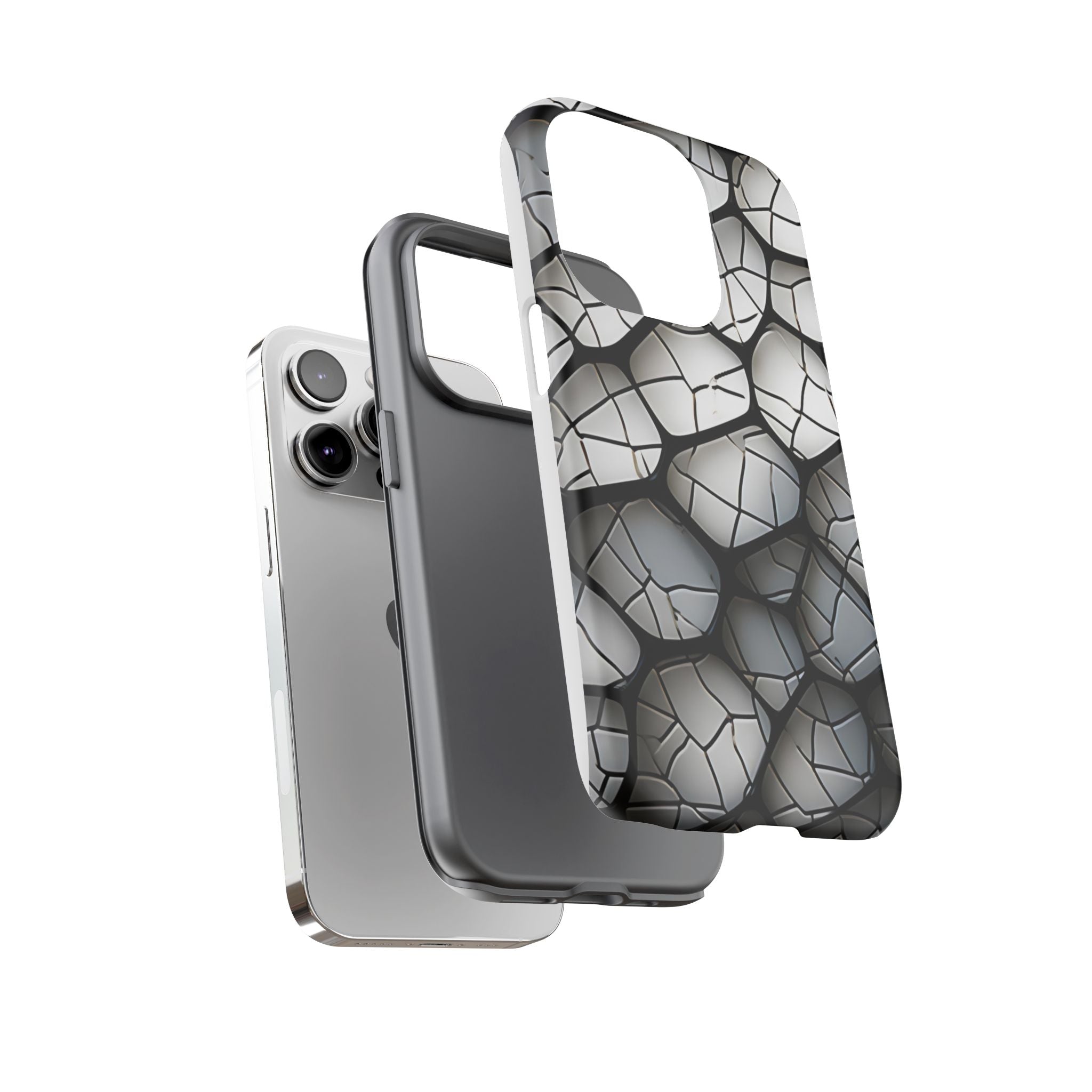 Abstract Mosaic iPhone Case - Textured & Chic