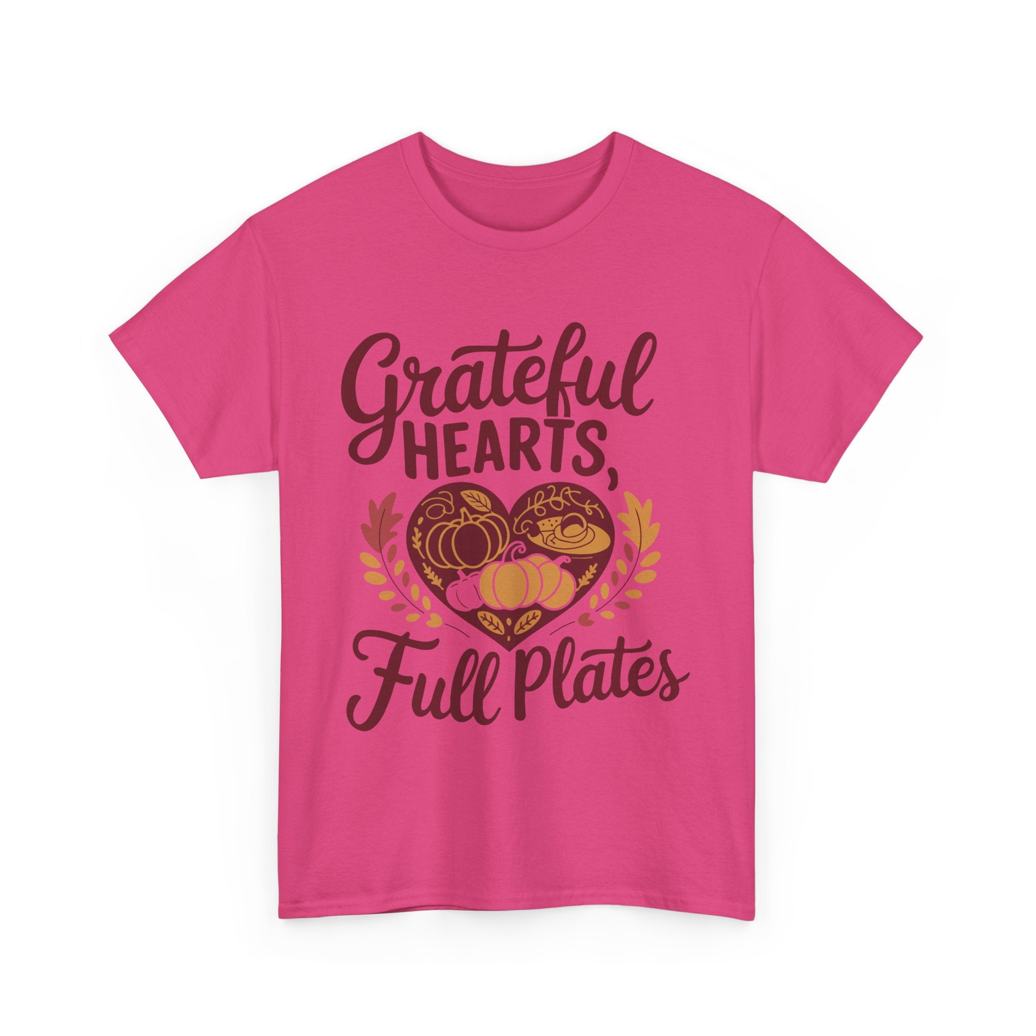 Grateful Hearts, Full Plates Thanksgiving Tee