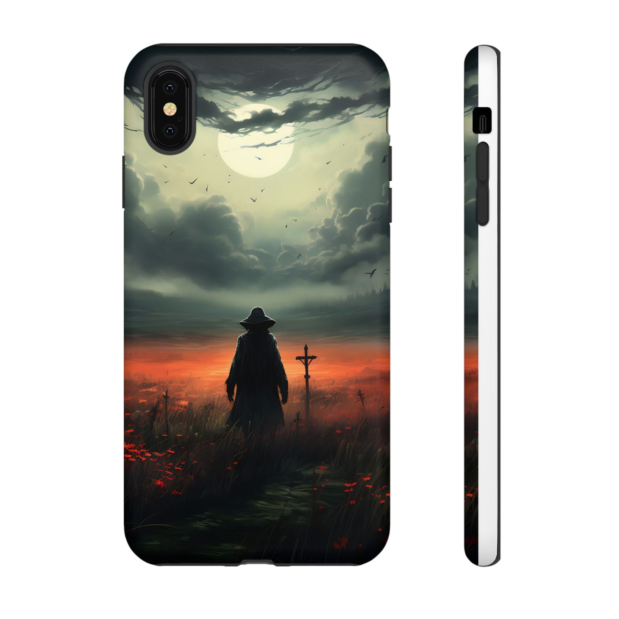 Haunted Field Hexagon Stone iPhone Case