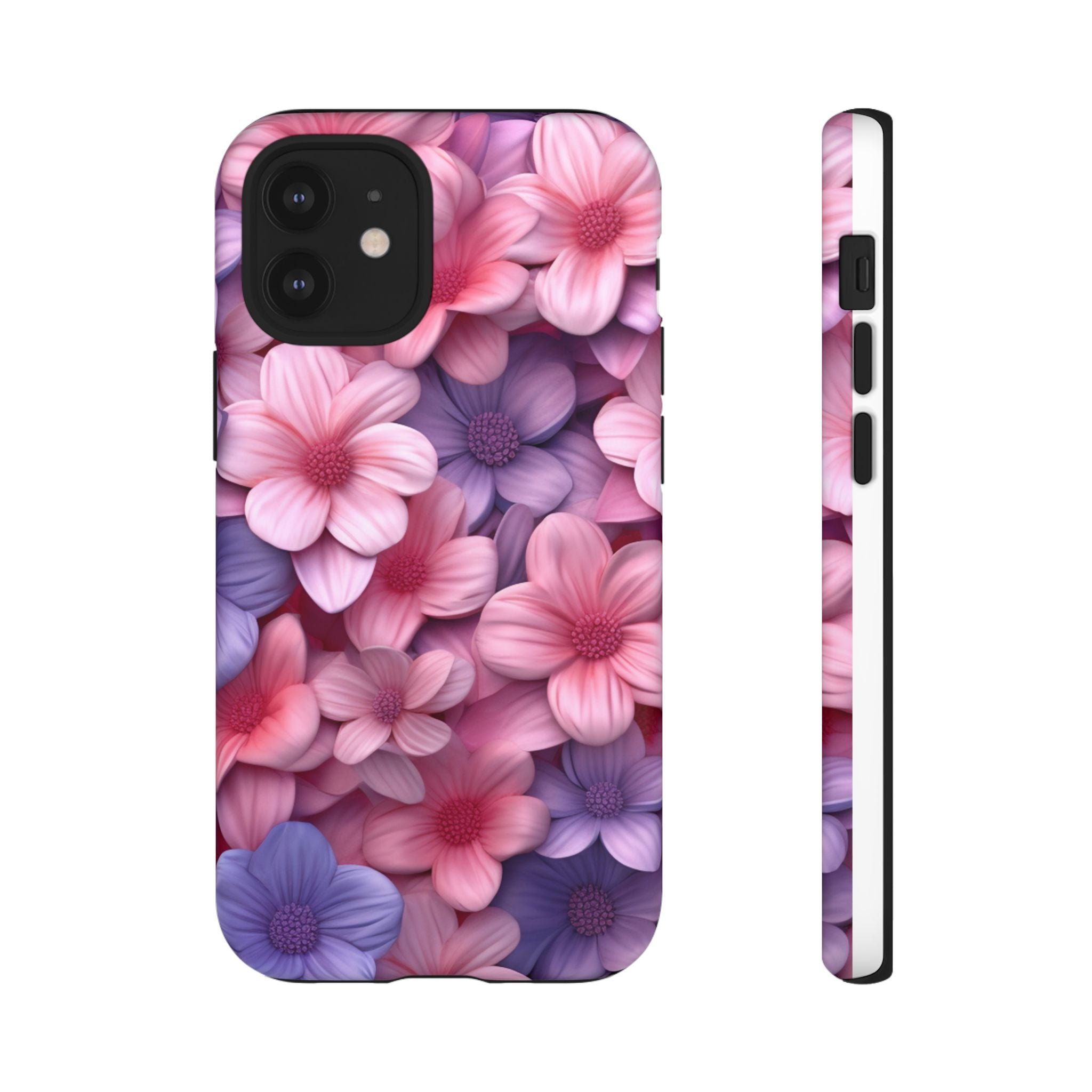 Floral Bloom Hexagon Stone iPhone Case