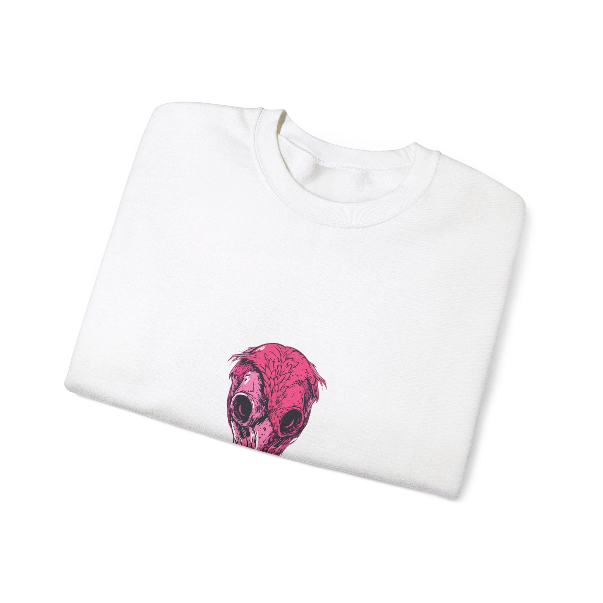 Pink Bird Skull Sweatshirt