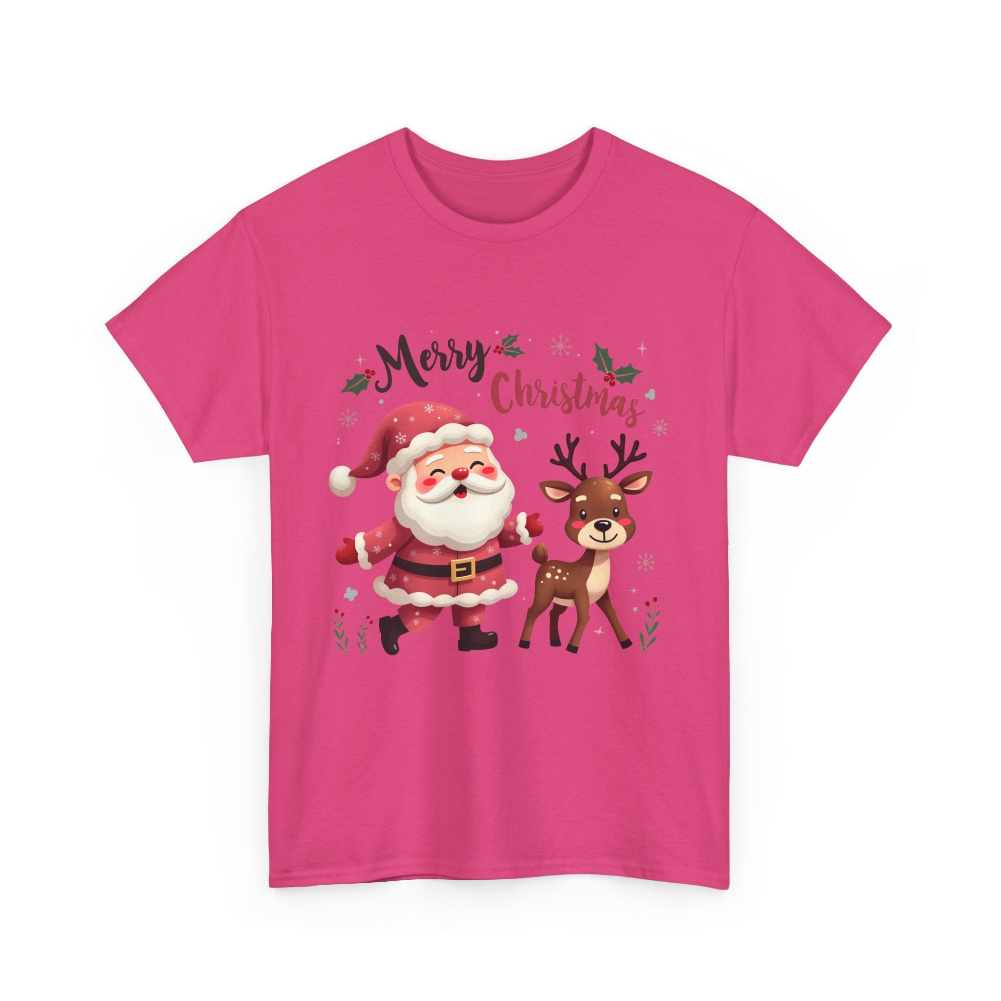 Santa & Reindeer Christmas T-Shirt