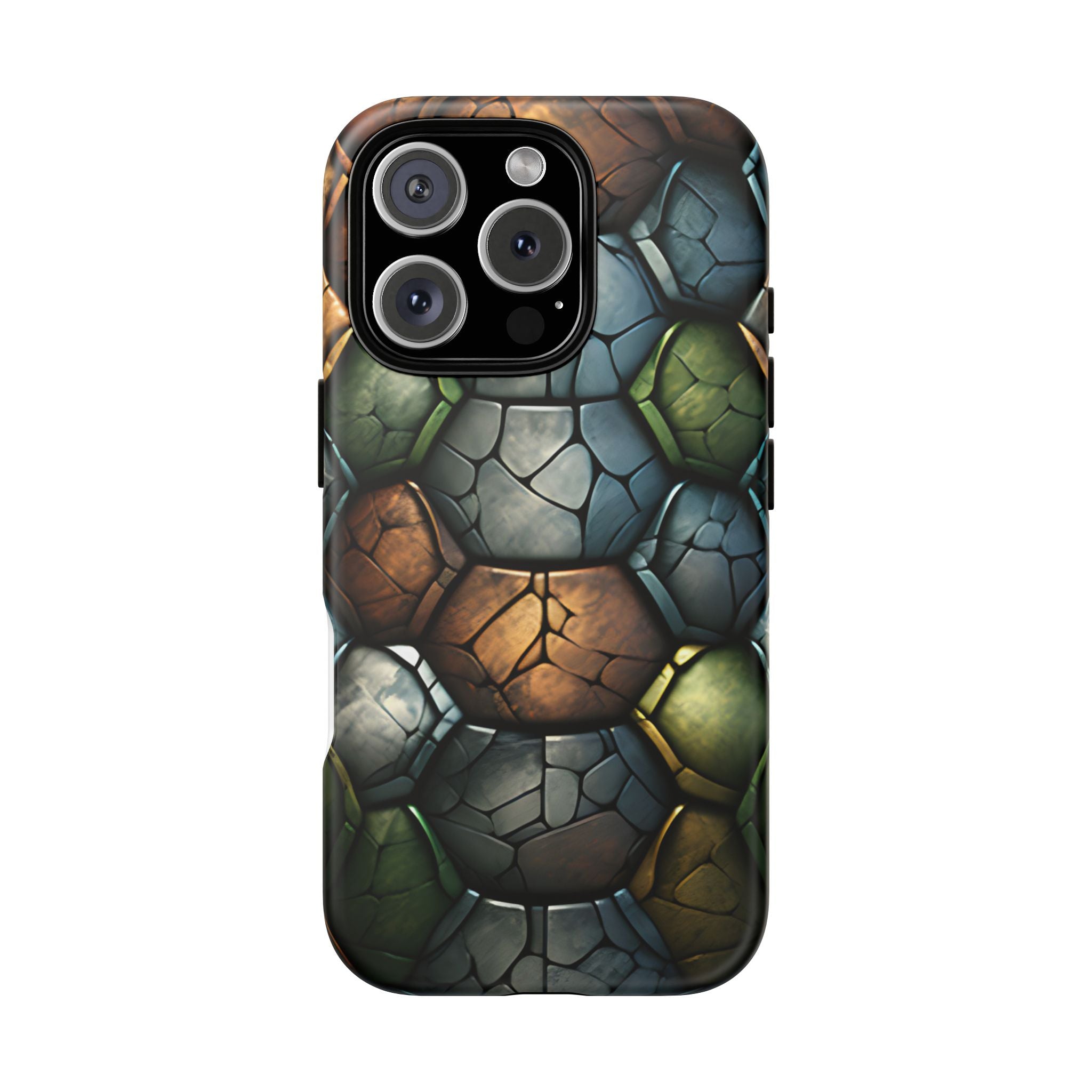 Hexagon Stone iPhone Case - Rugged Texture