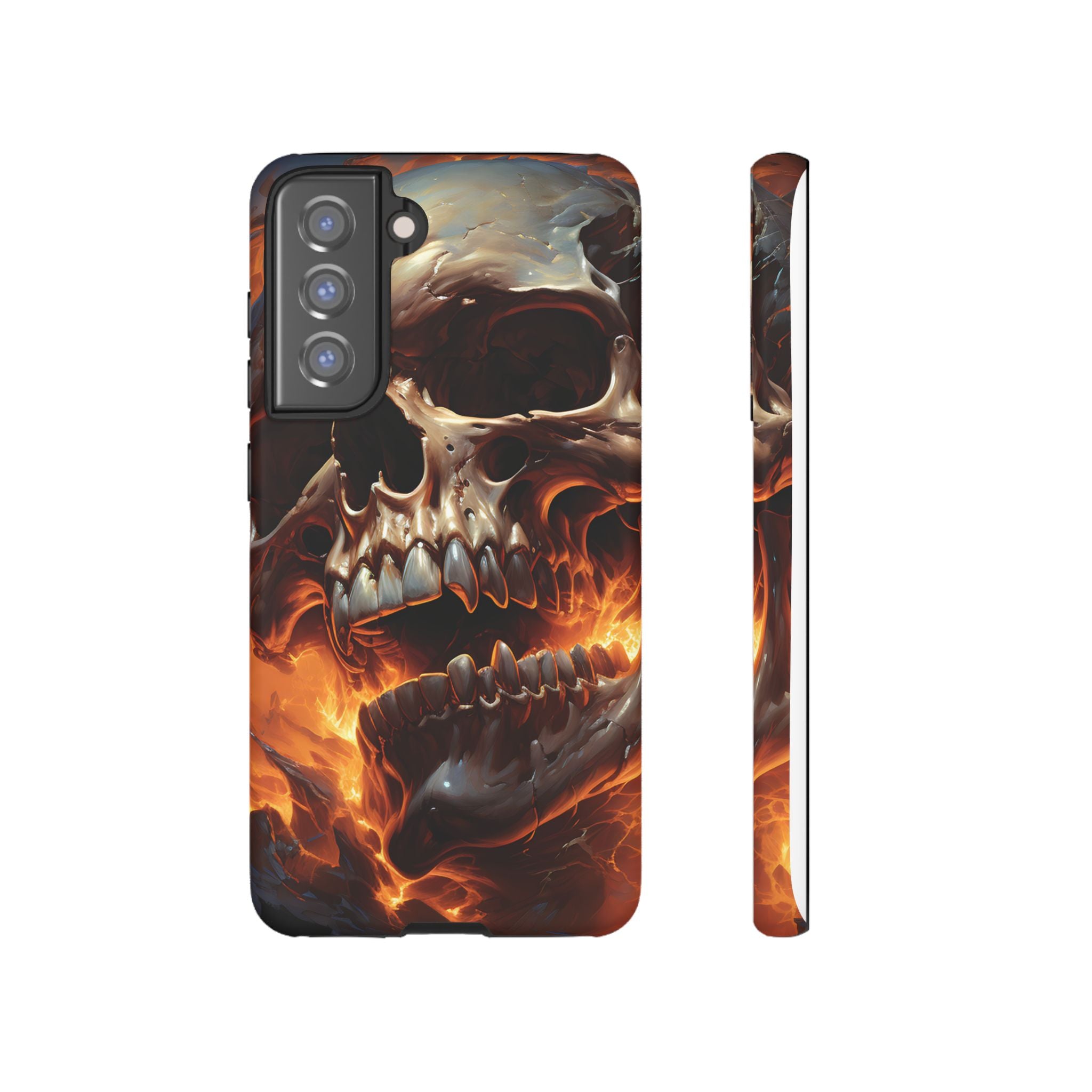 Fiery Skull Samsung Phone Case