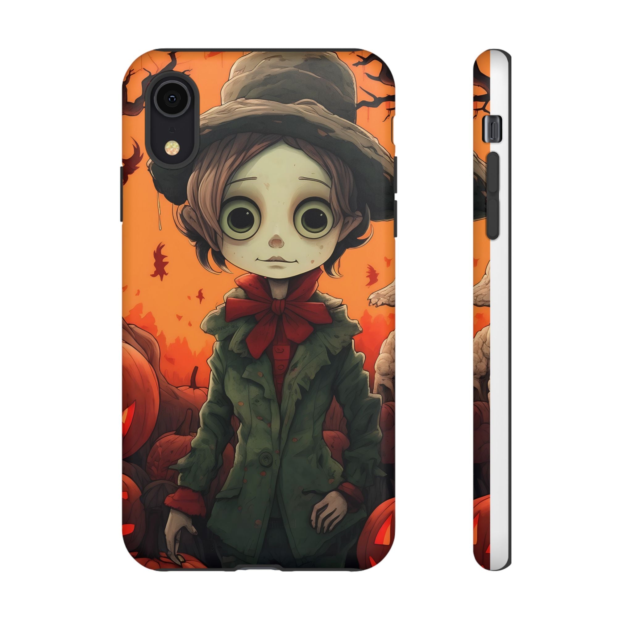 Spooky Autumn Child Hexagon Stone iPhone Case