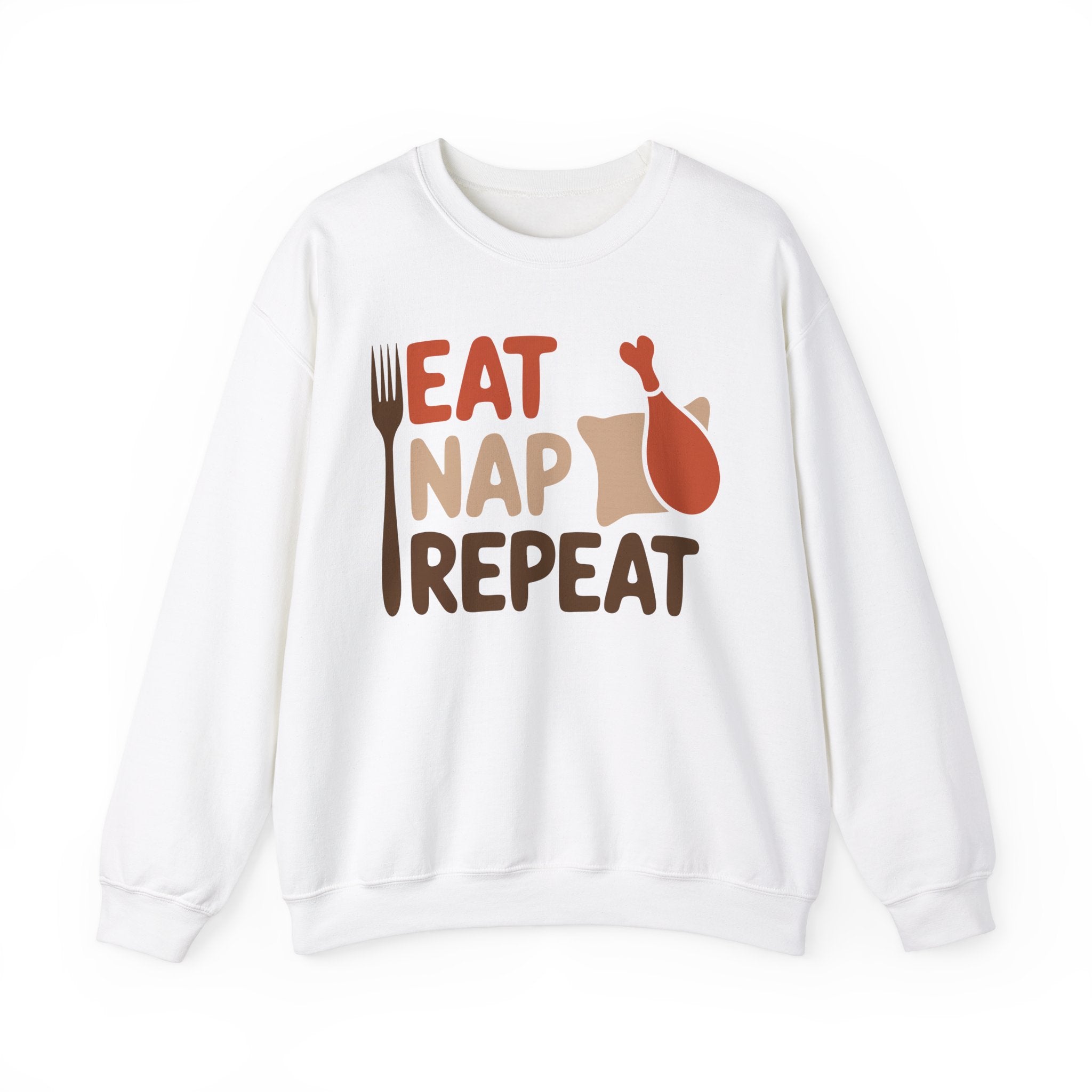 Eat Nap Repeat Thanksgiving Sweatshirt