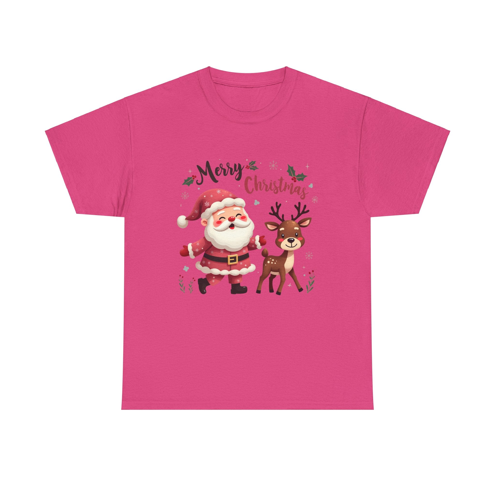 Santa & Reindeer Christmas T-Shirt