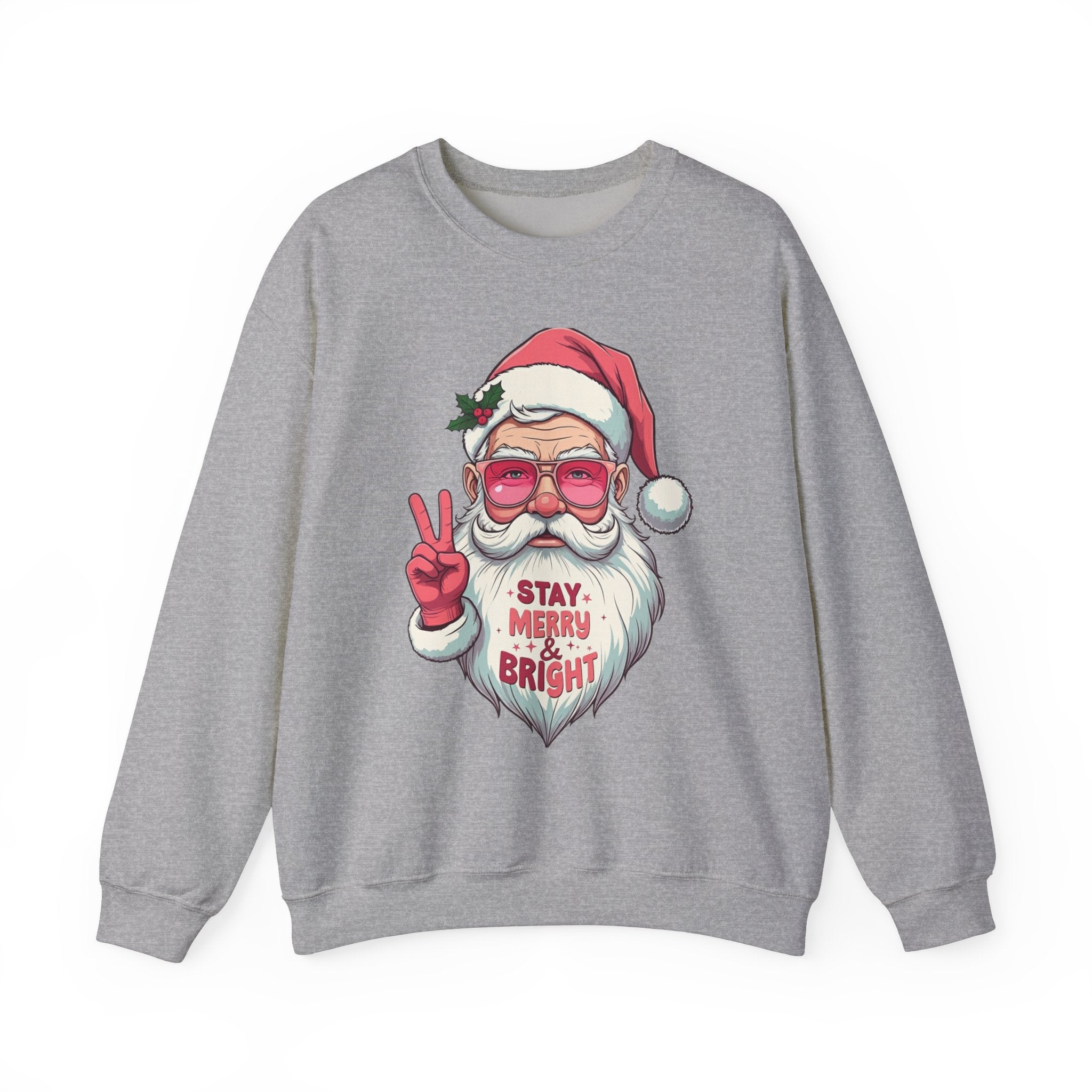 Pink Santa Peace Sweatshirt