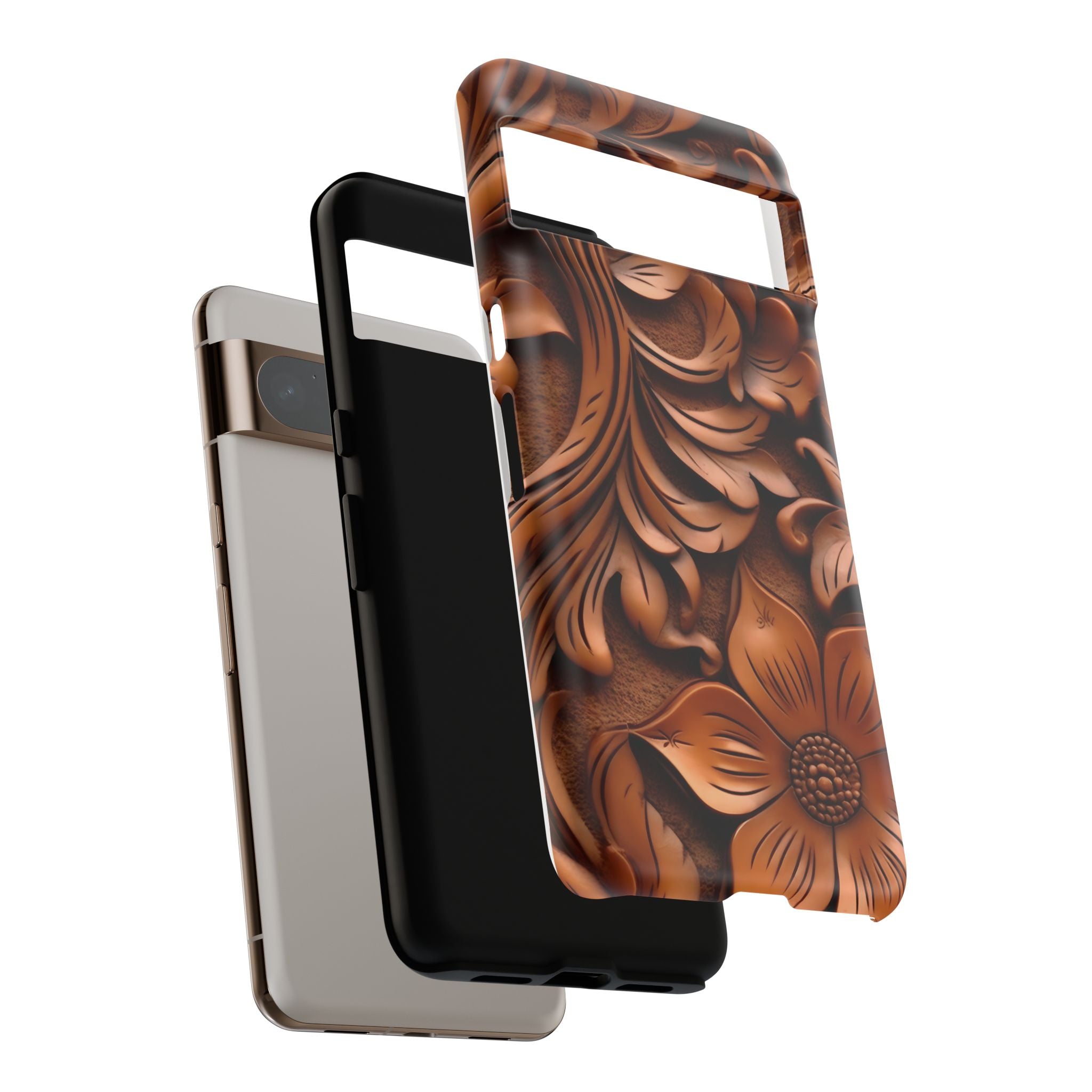 Intricate Wood Carving Design Google Pixel Case (All Models)