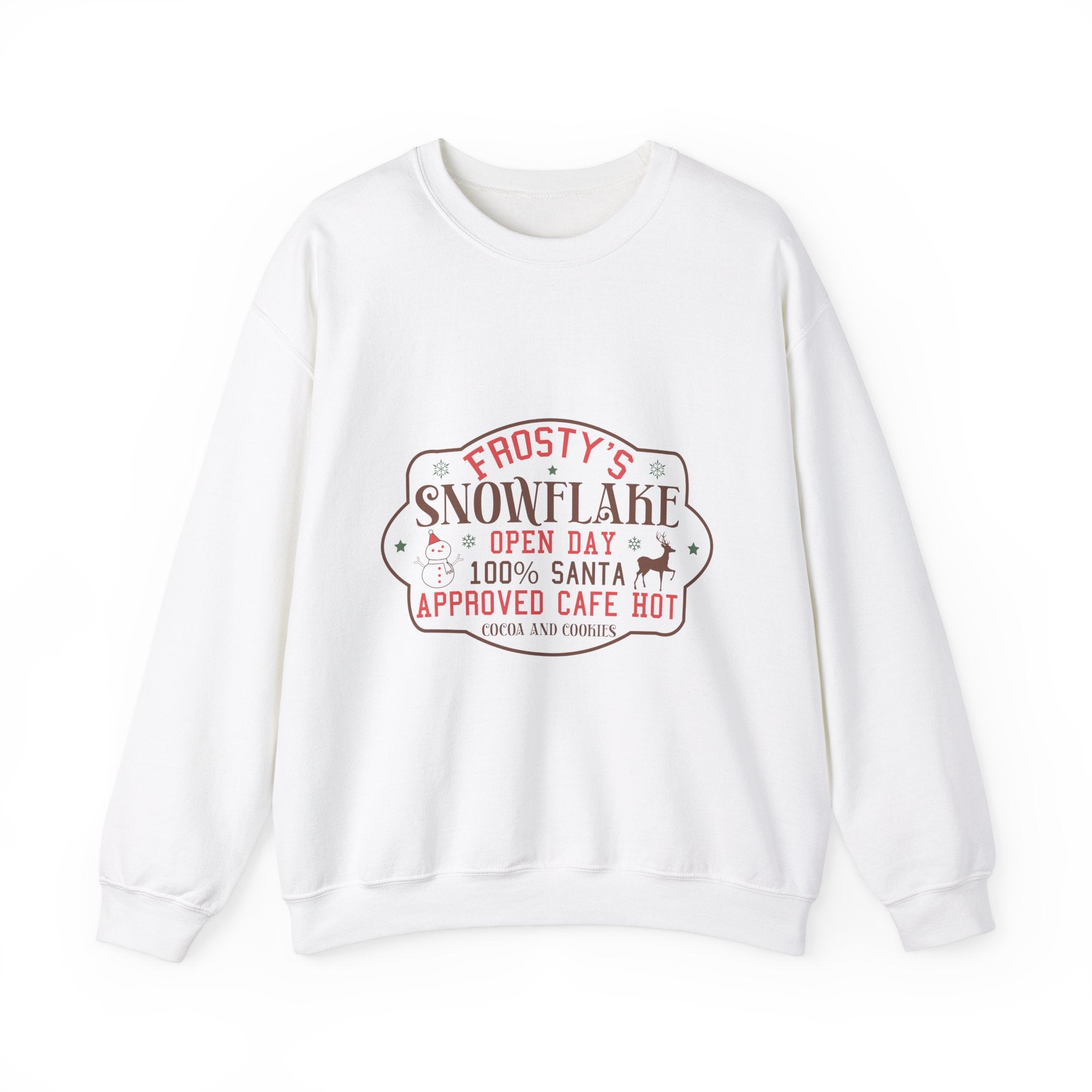 Frosty's Snowflake Cafe Christmas Sweatshirt