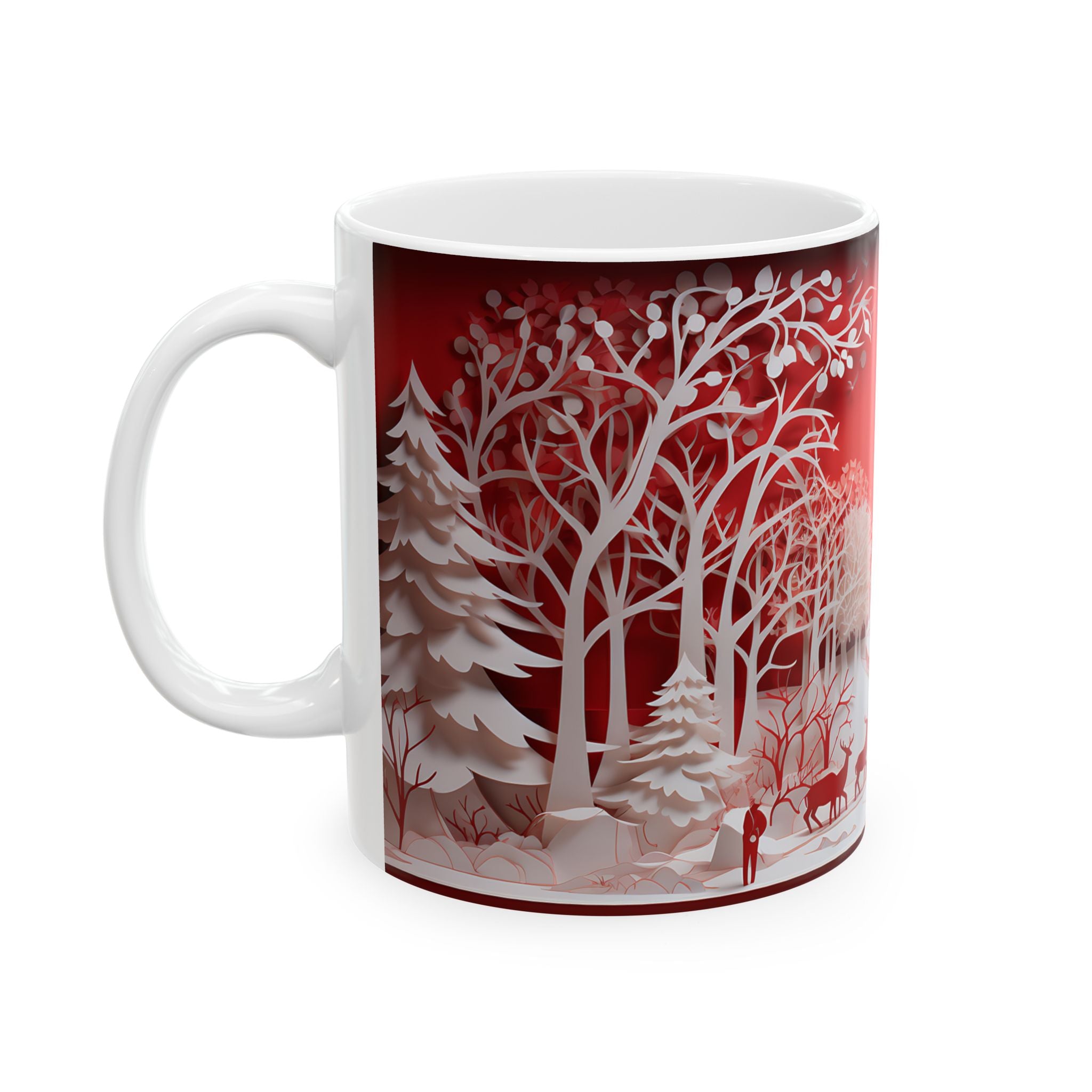 Winter Wonderland Paper Cut Mug