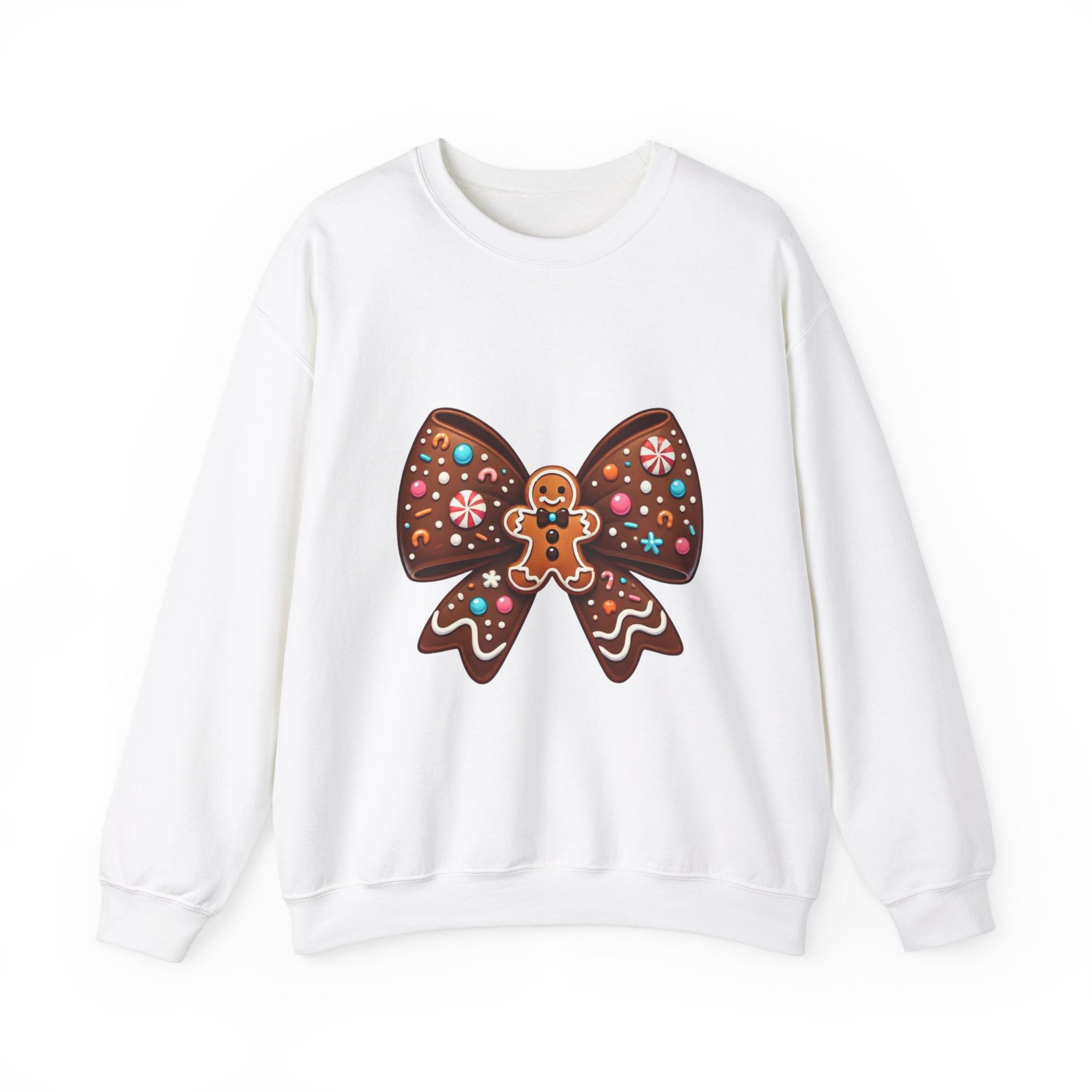 Gingerbread Bow Christmas Sweatshirt