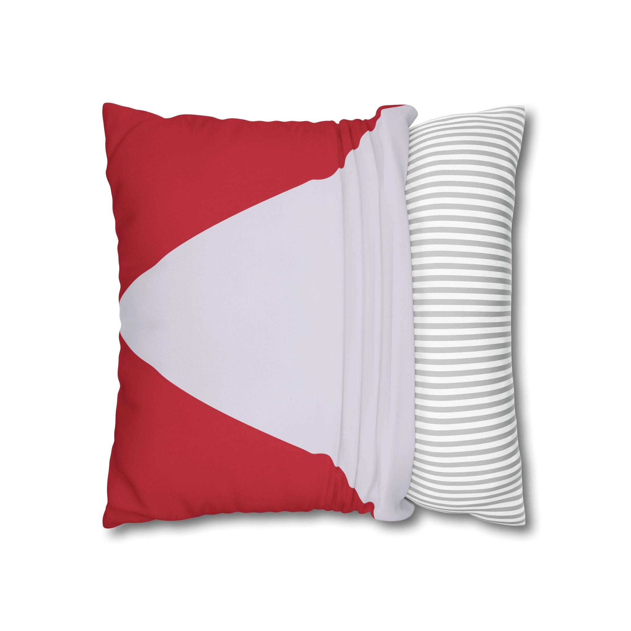 Geometric Crimson & Lavender Pillowcase