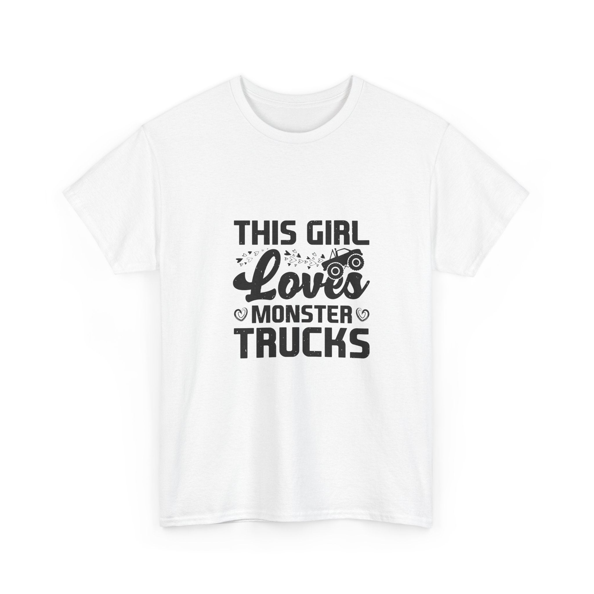 Girl Loves Monster Trucks T-Shirt