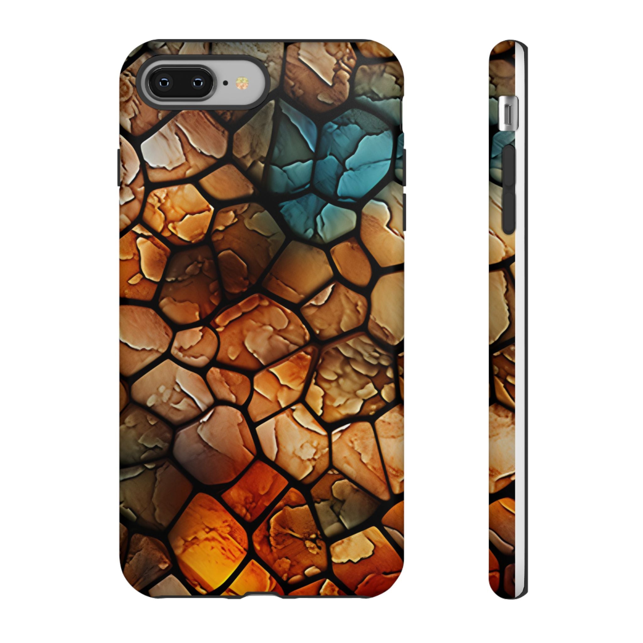 Earth Tones Mosaic iPhone Case