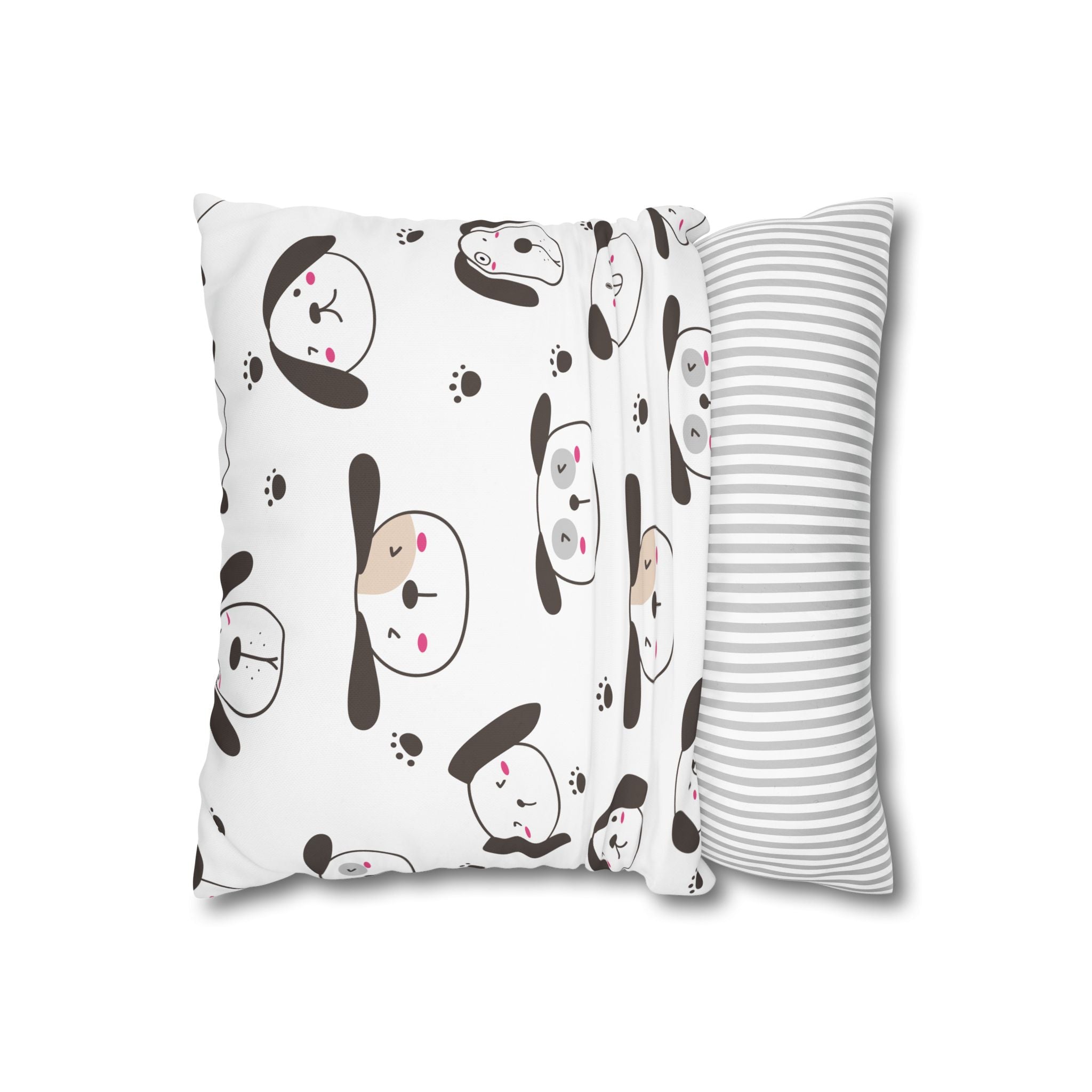 Cute Puppy Paw Print Pillowcase