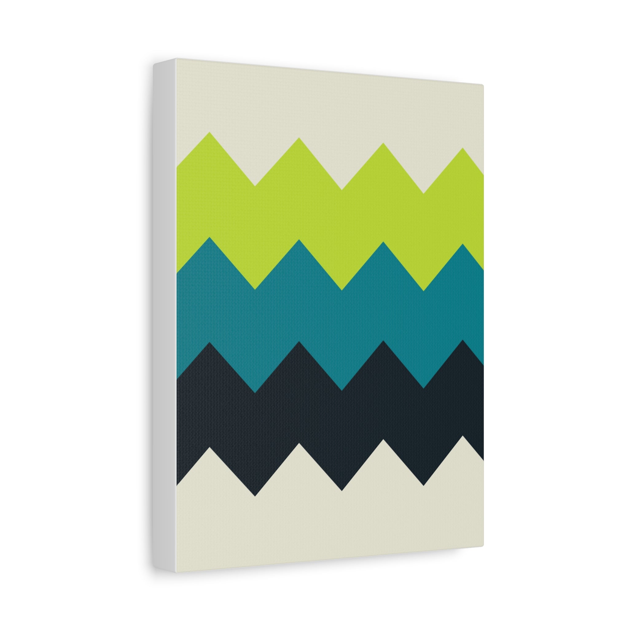 Abstract Geo Zigzag Canvas Art Print