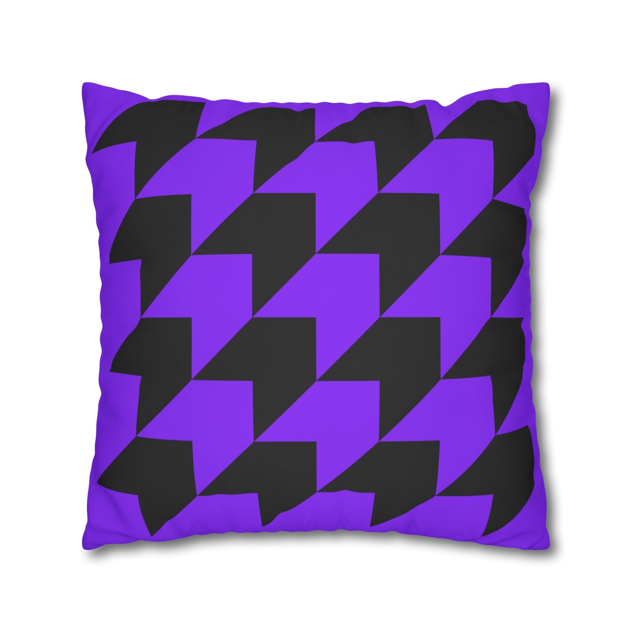 Geometric Purple Arrow Pillowcase