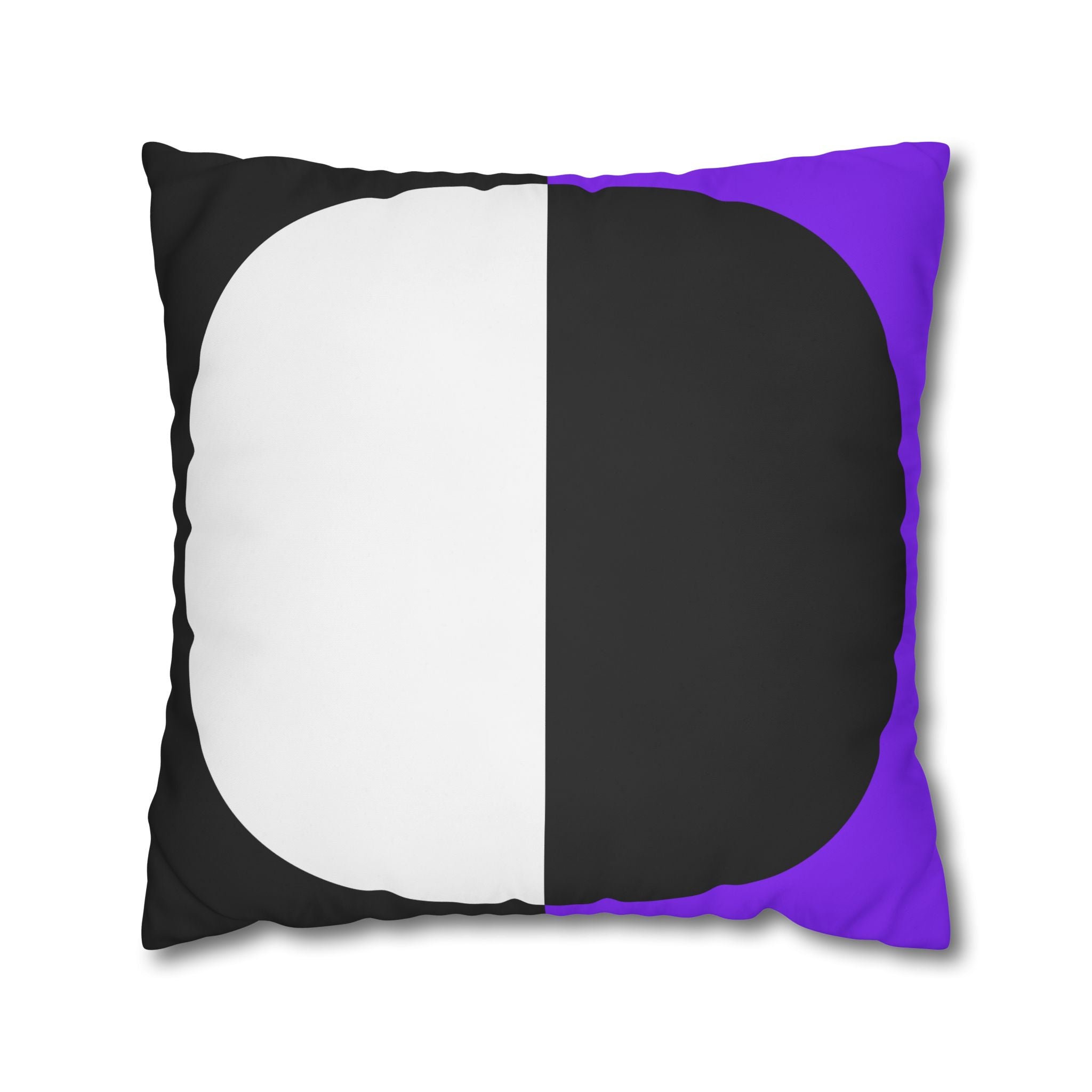 Geometric Purple & Black Pillowcase