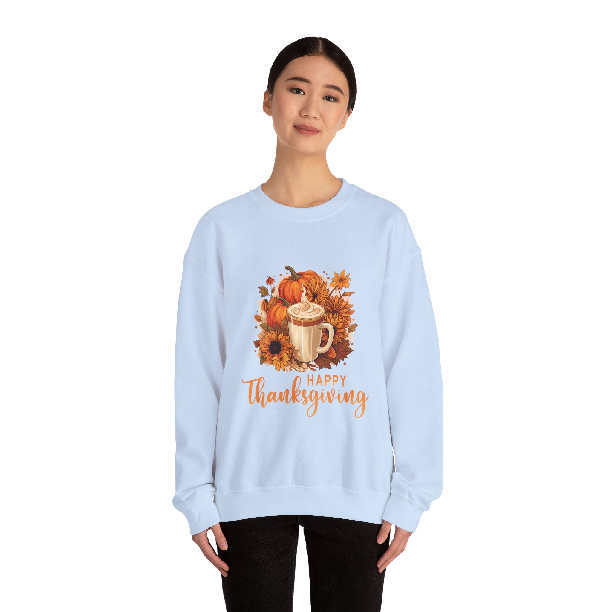 Cozy Fall Latte Thanksgiving Sweatshirt