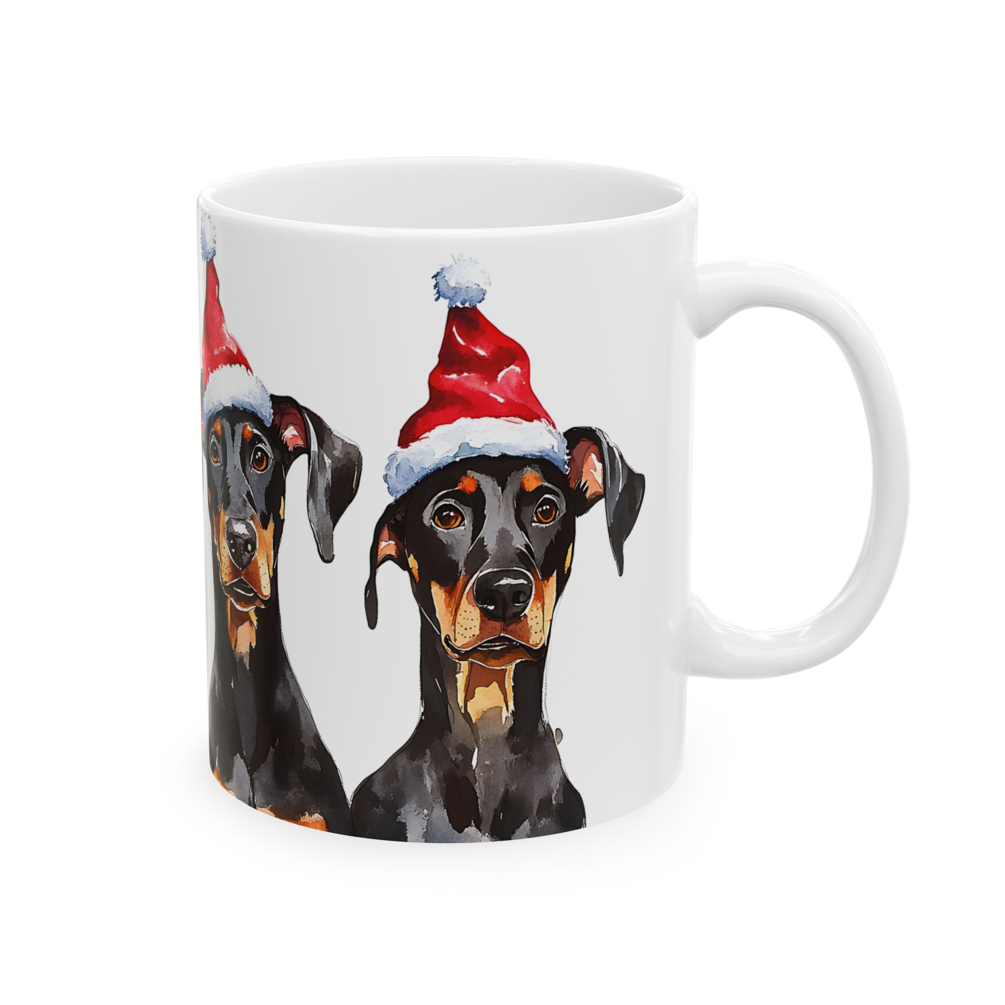 Doberman Pinschers Christmas Mug