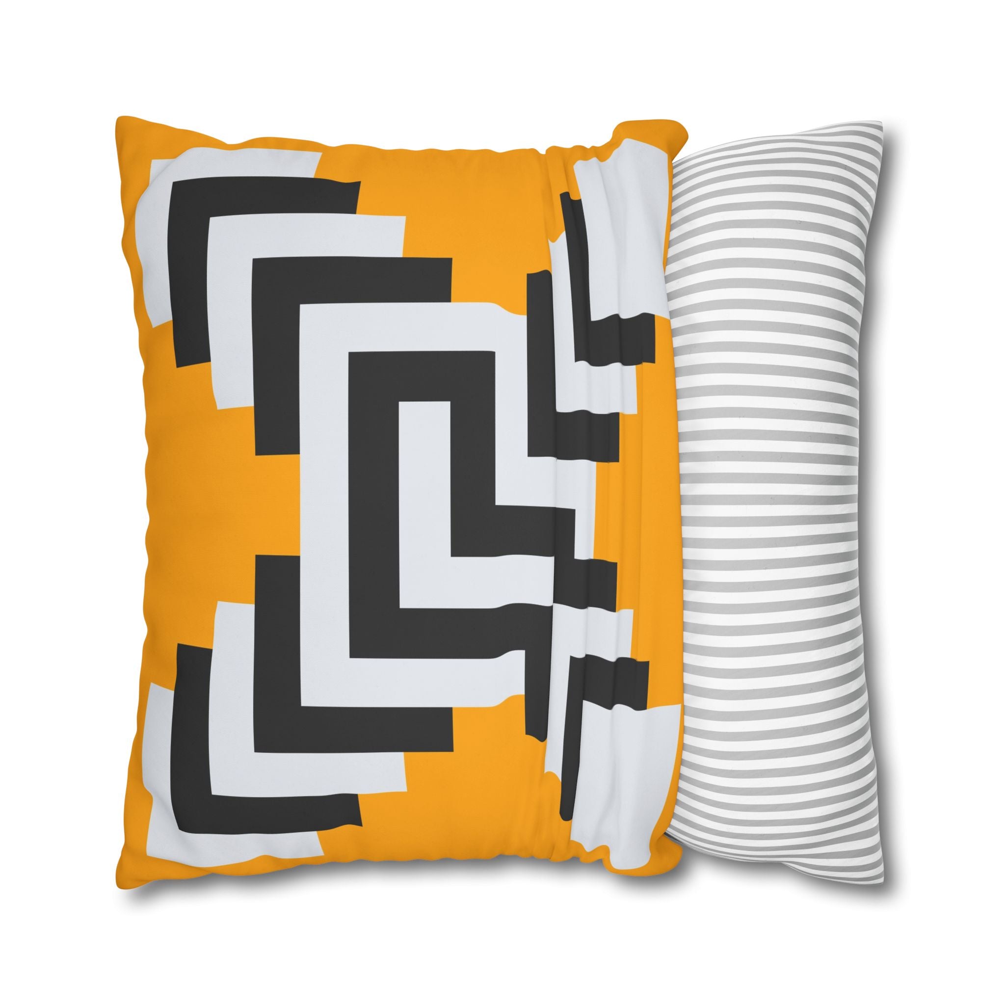 Geometric Gold Pillowcase - Abstract X Design