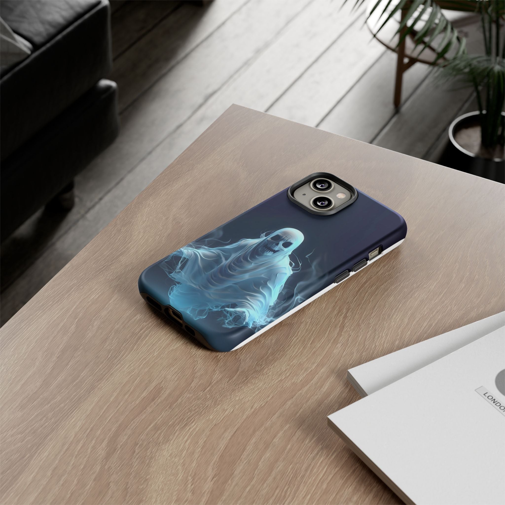 Ethereal Ghost Hexagon iPhone Case