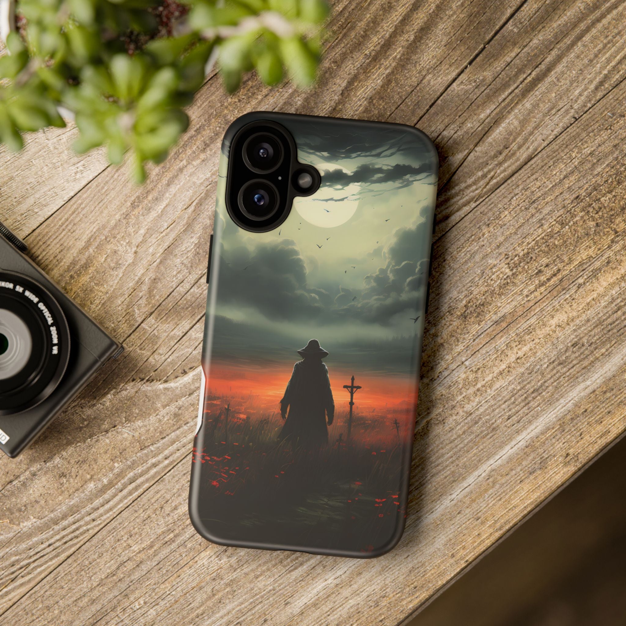 Haunted Field Hexagon Stone iPhone Case