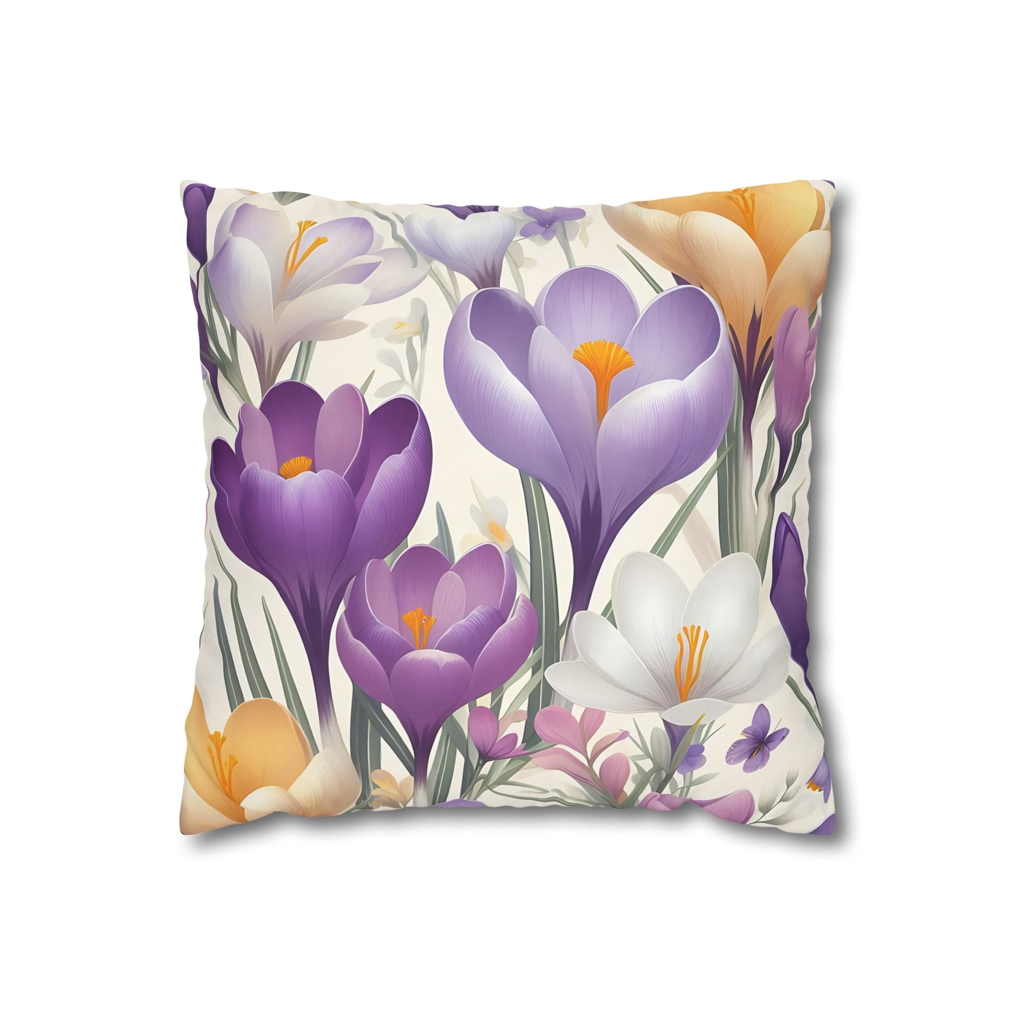 Floral Crocus Pillowcase - Botanical Bloom