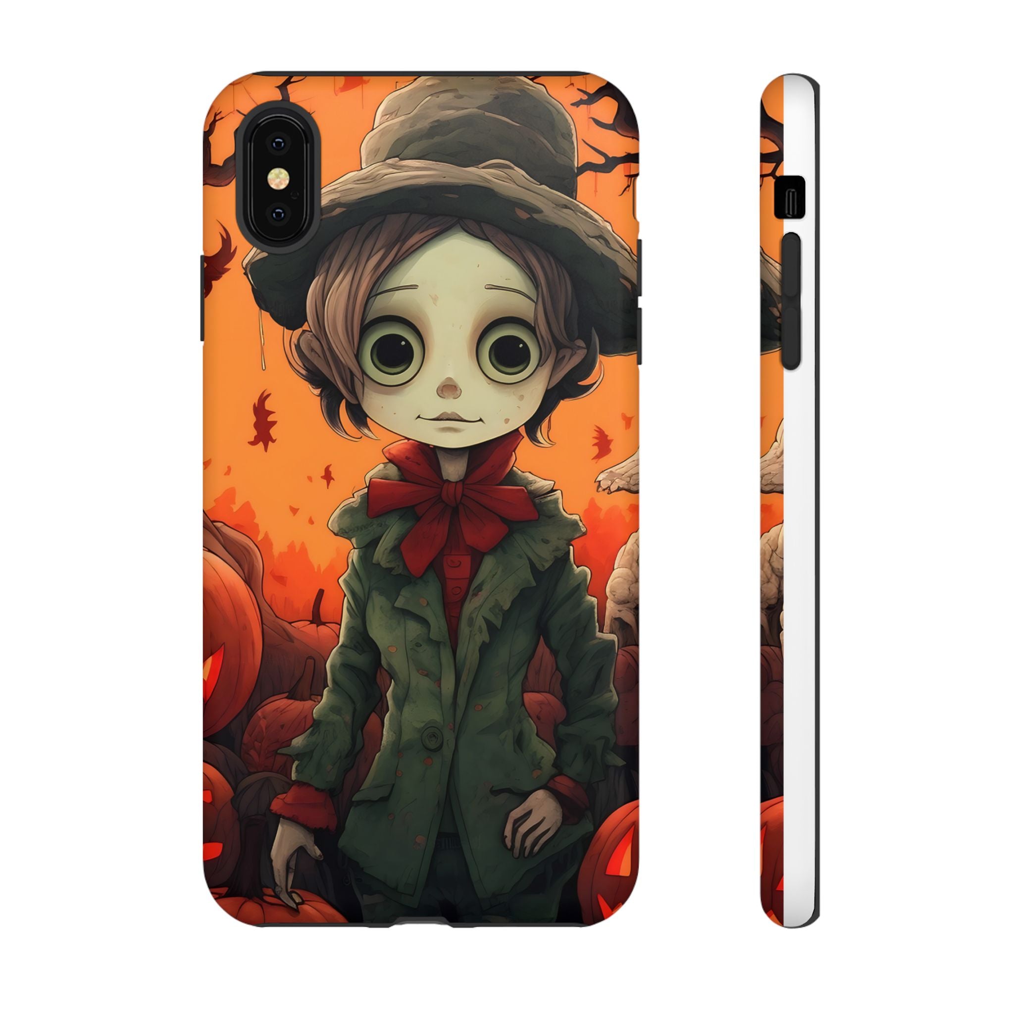 Spooky Autumn Child Hexagon Stone iPhone Case