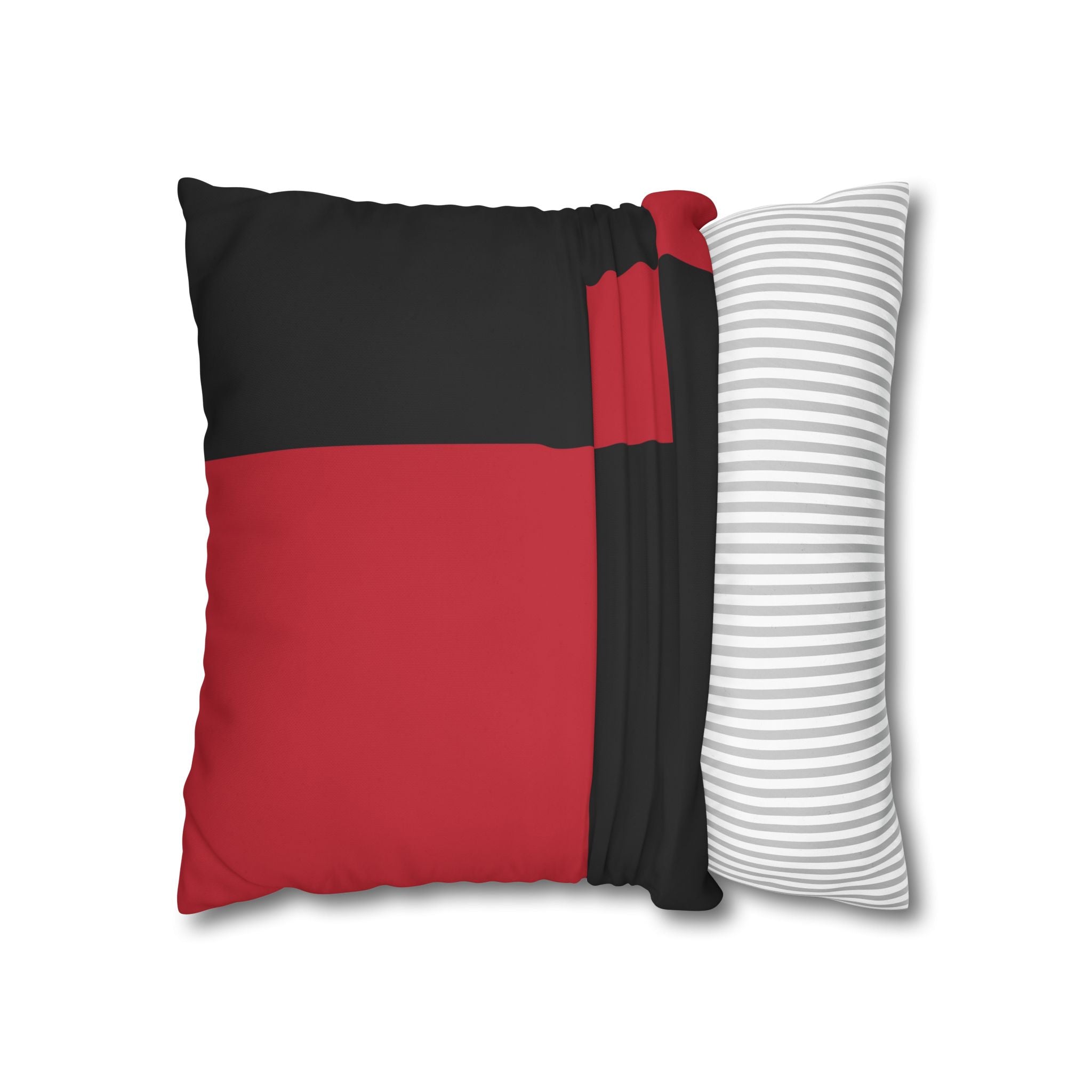 Abstract Red & Black Geometric Pillowcase