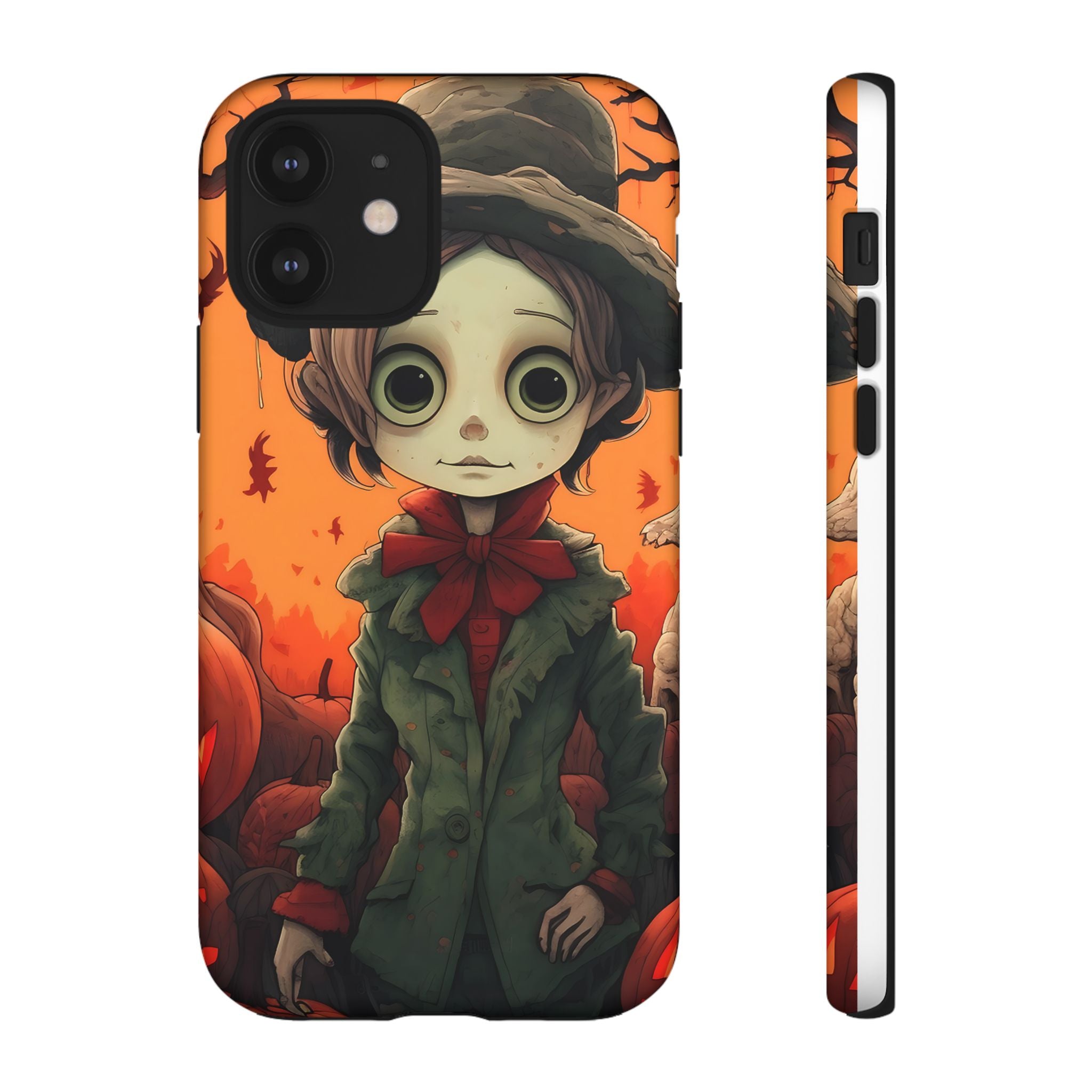 Spooky Autumn Child Hexagon Stone iPhone Case