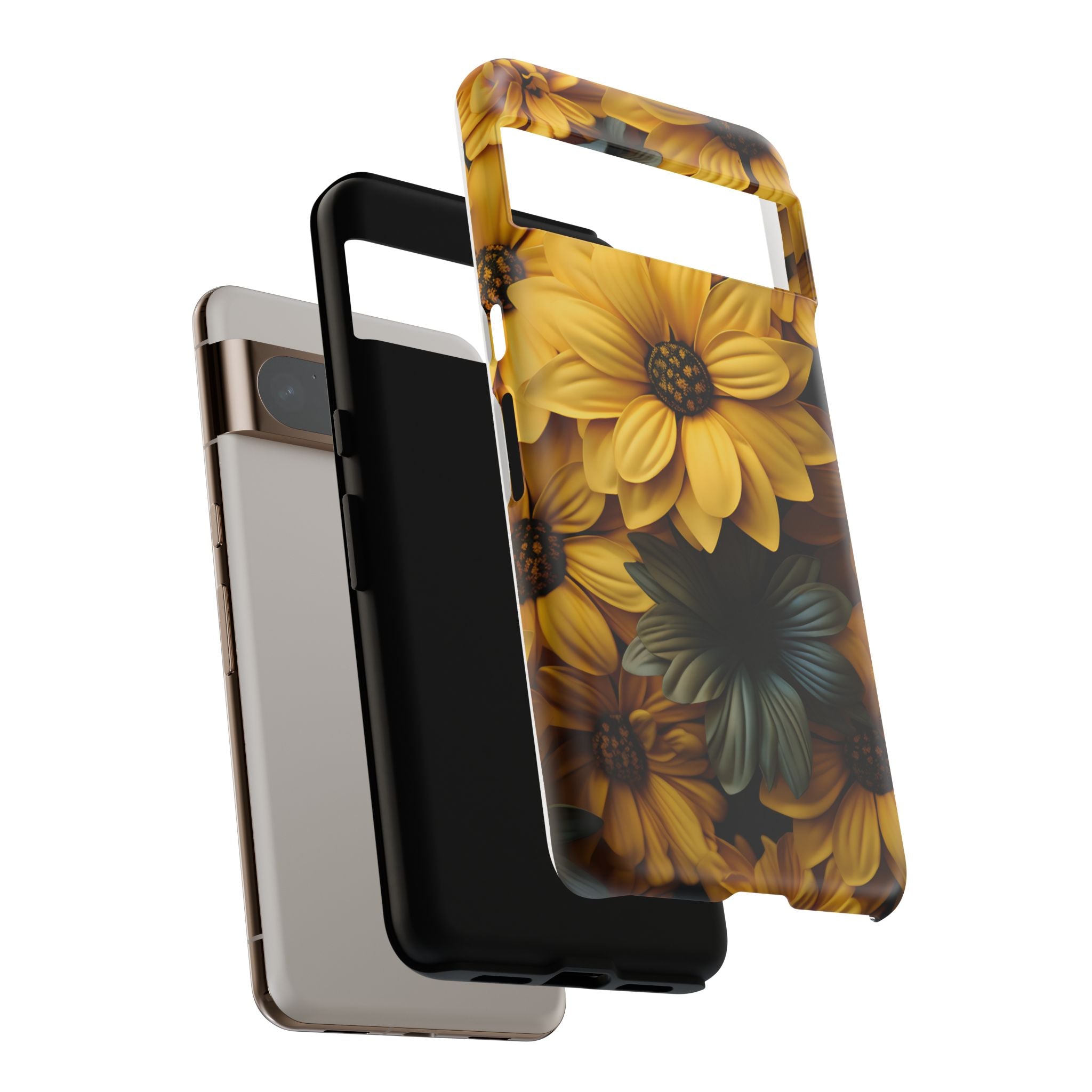 Golden Bloom Google Pixel Case (All Models) - Luxury Phone Cover