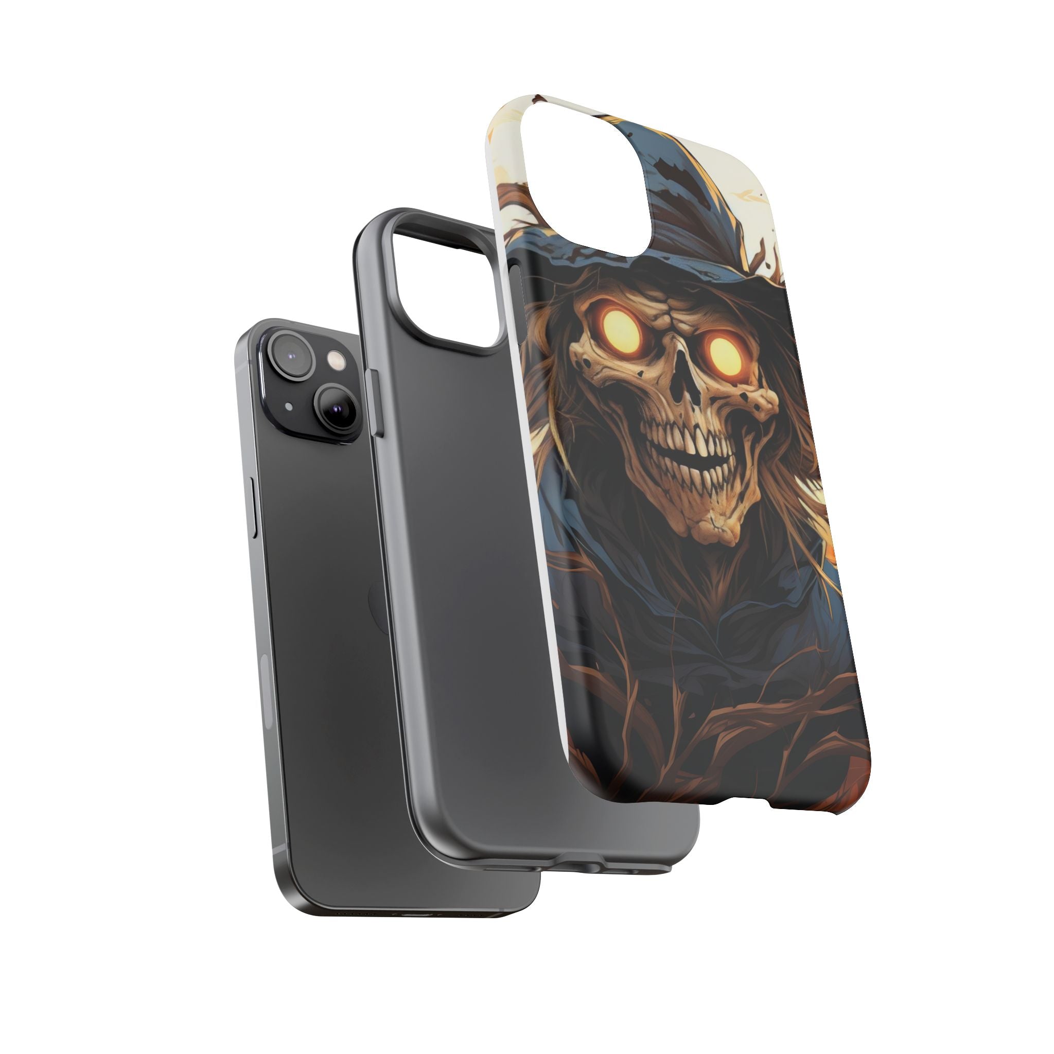 Eerie Scarecrow Hexagon Stone iPhone Case