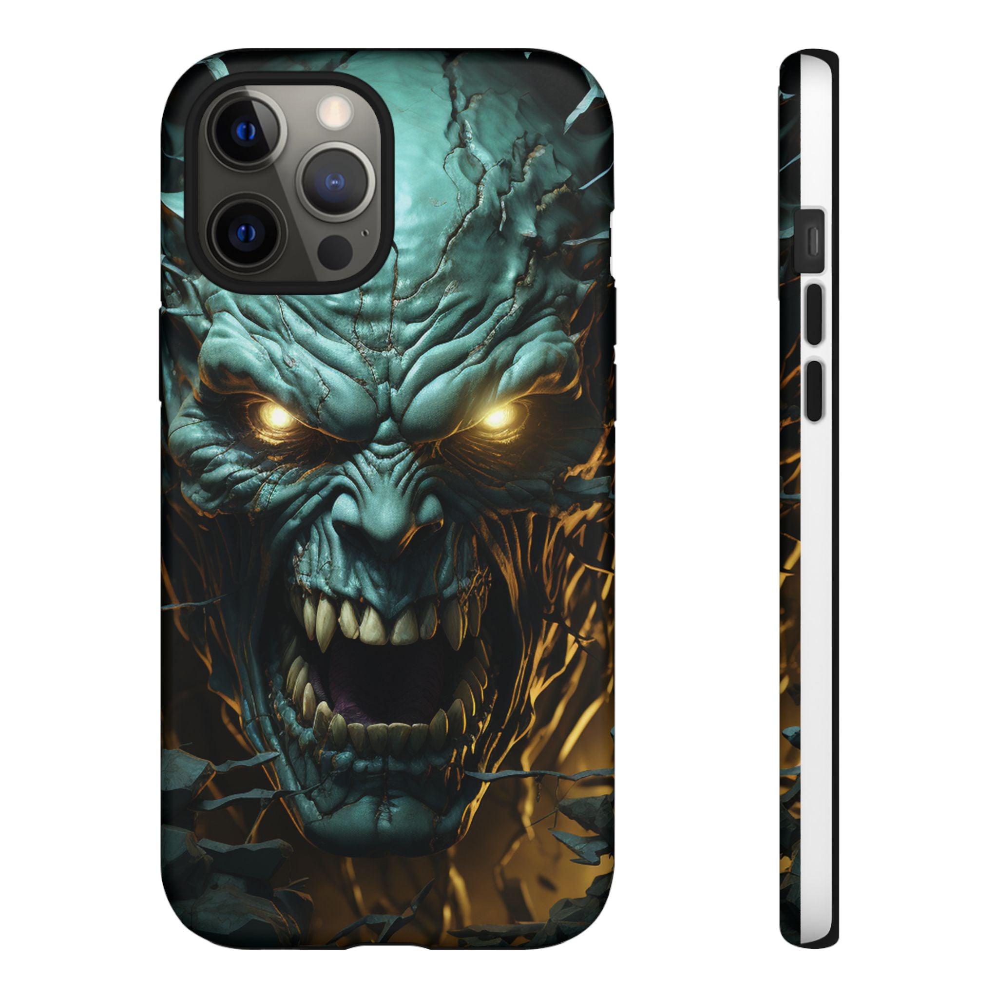 Monstrous Roar Hexagon Stone iPhone Case